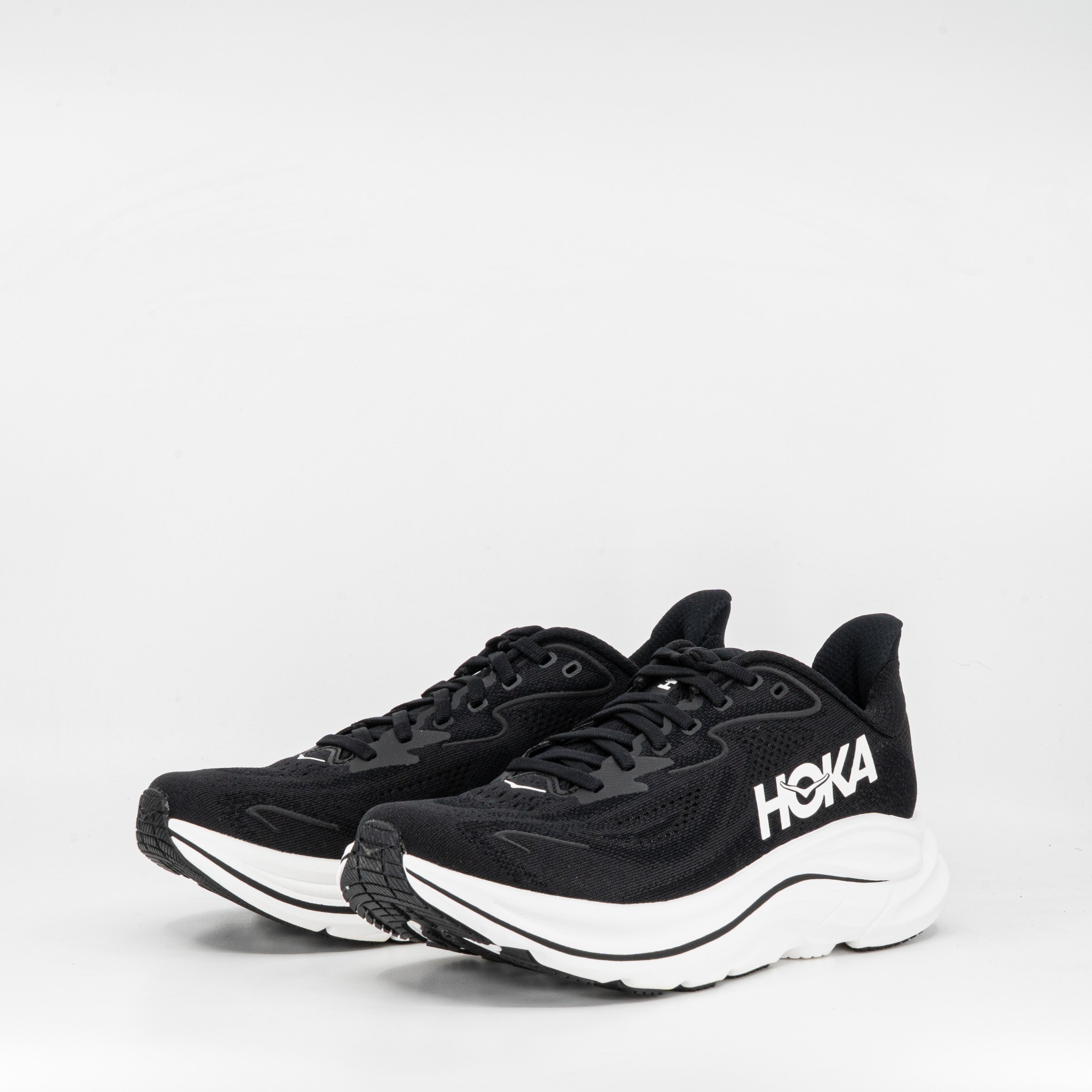Hoka Clifton 10 (B Standard) Womens Black/White - Frontrunner Colombo