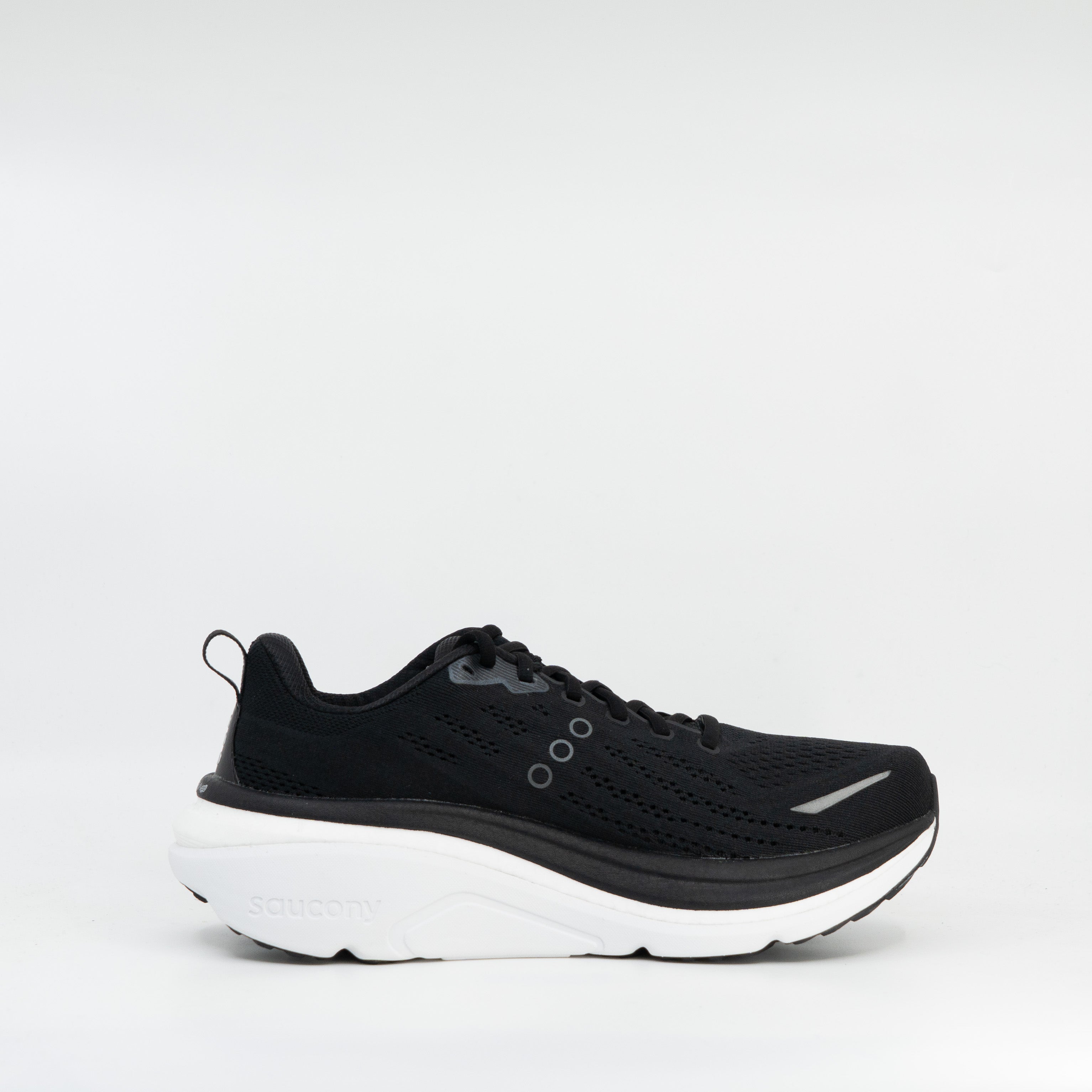 Saucony Hurricane 25 (2E Wide) Mens Black/White - Frontrunner Colombo