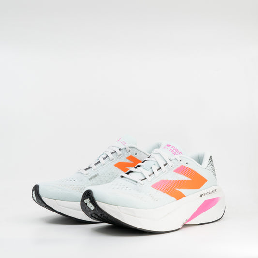 New Balance FuelCell Supercomp Trainer v3 (B Standard) Womens Fairweather Blue/Glint Blue - Frontrunner Colombo