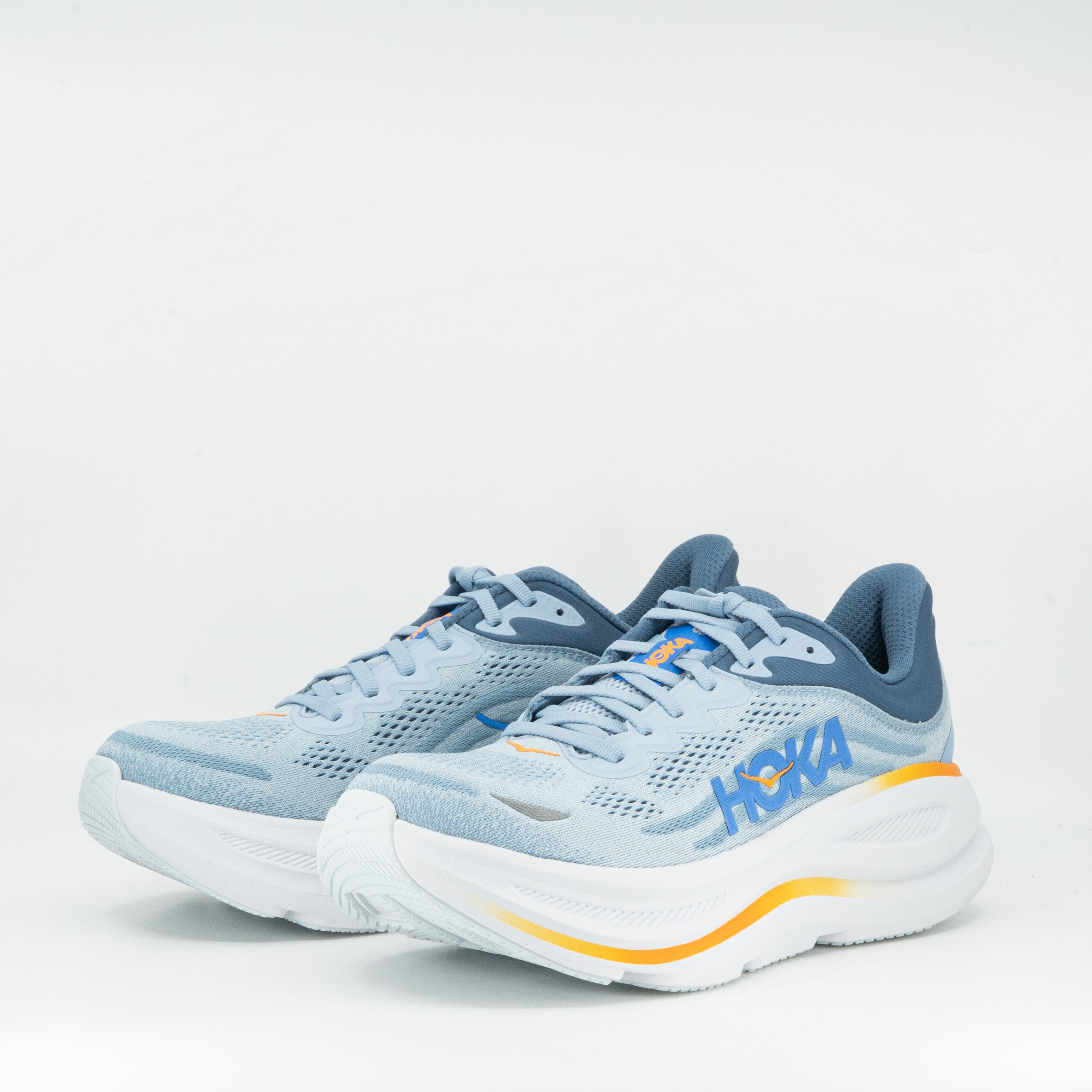 Hoka Bondi 9 (2E Wide) Mens Drizzle/Downpour - Frontrunner Colombo