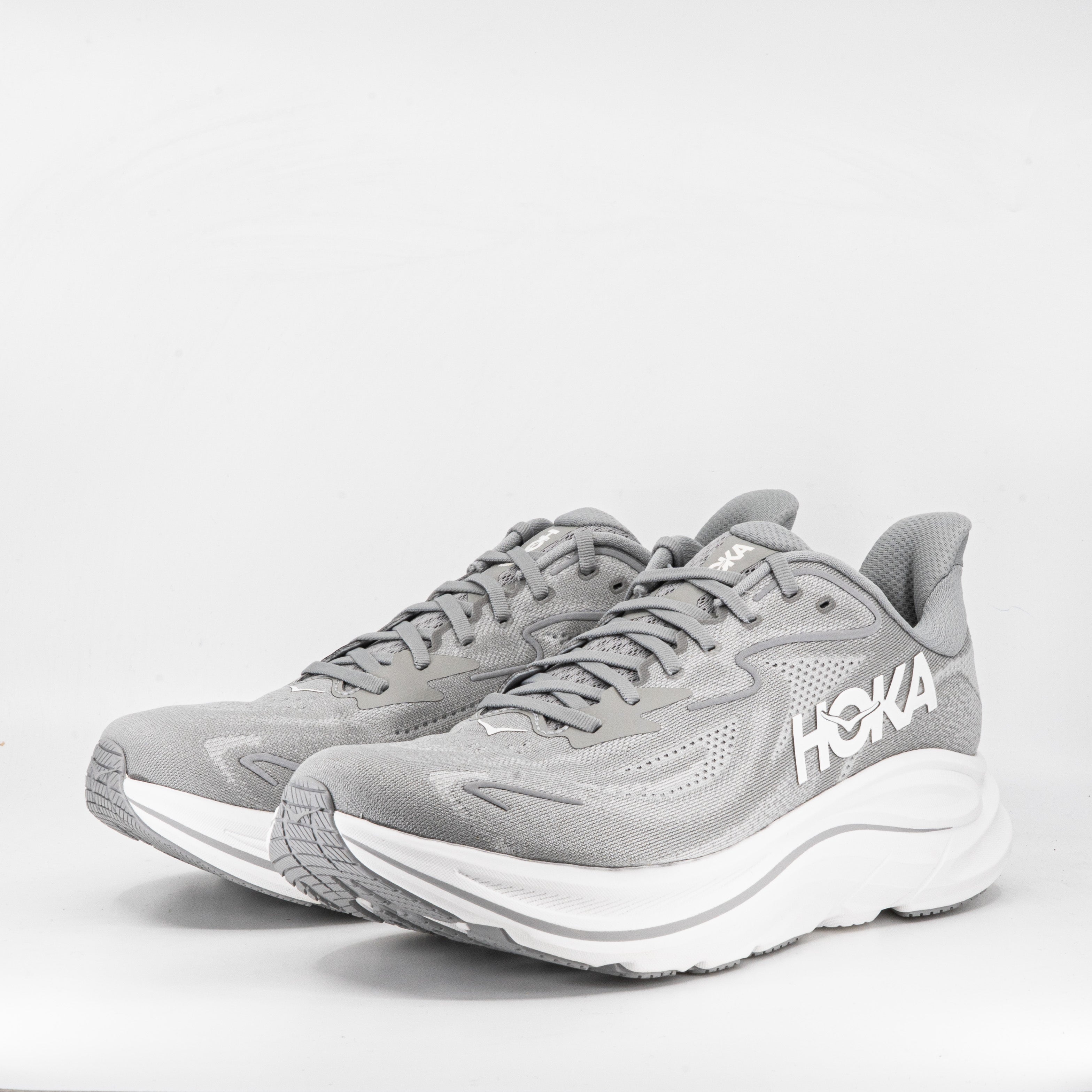 Hoka Clifton 10 (2E Wide) Mens Stellar Grey/Stardust - Frontrunner Colombo