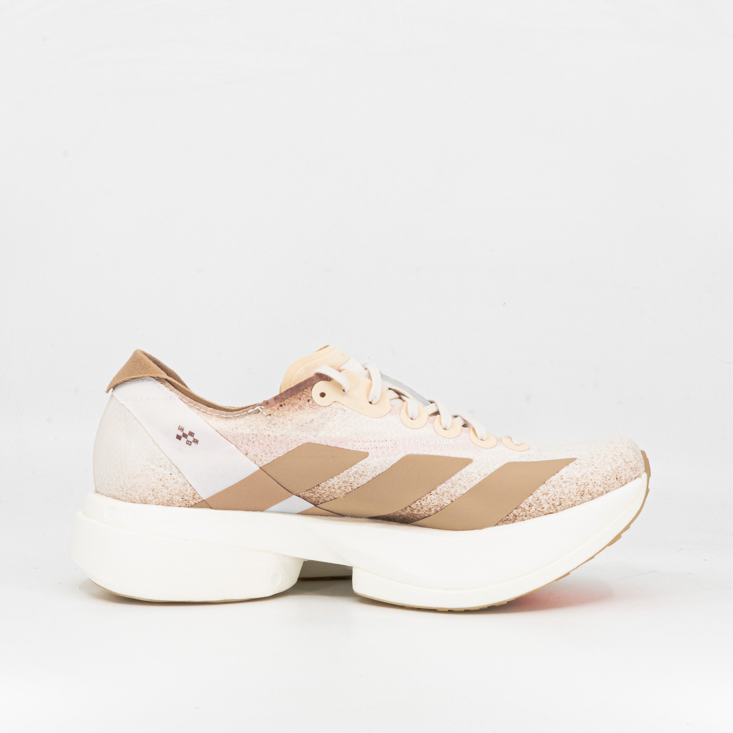Adidas Adizero Adios Pro 4 (B Standard) Womens Chalk White / Grey Strata / Impact Orange - Frontrunner Colombo
