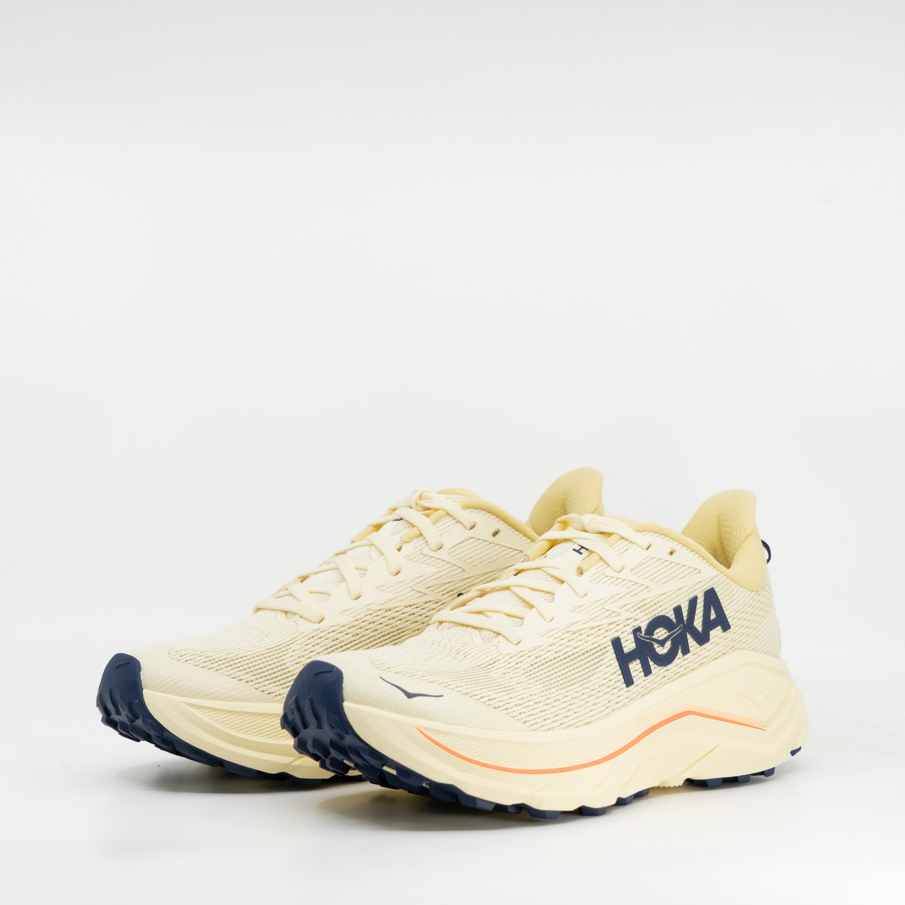 Hoka Challenger 8 (B Standard) Womens - Vintage Yellow/Midnight Blue - Frontrunner Colombo