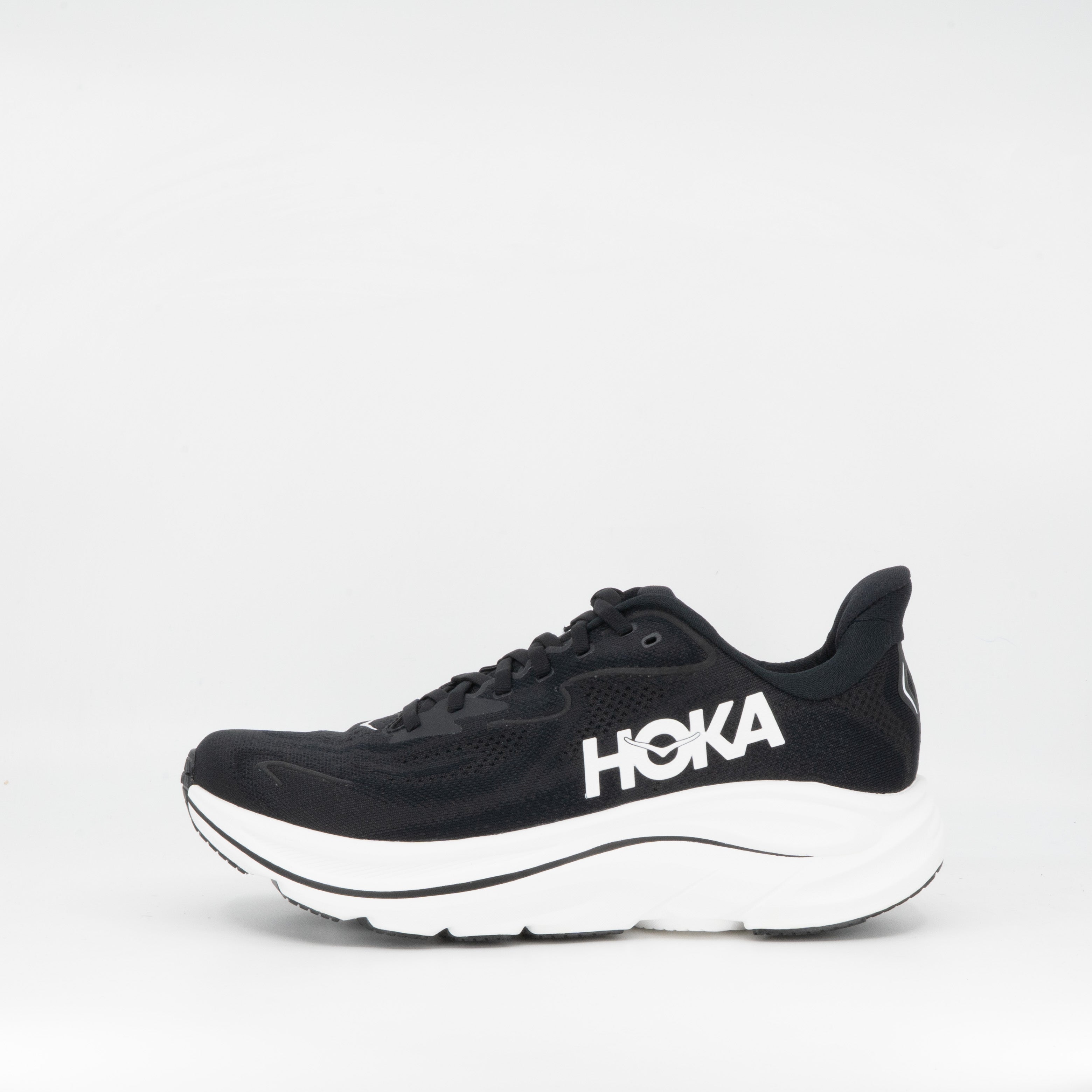 Hoka Clifton 10 (D Wide) Womens Black/White - Frontrunner Colombo