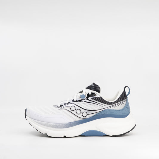 Saucony Omni 23 ST (D Standard) Mens White/Storm - Frontrunner Colombo