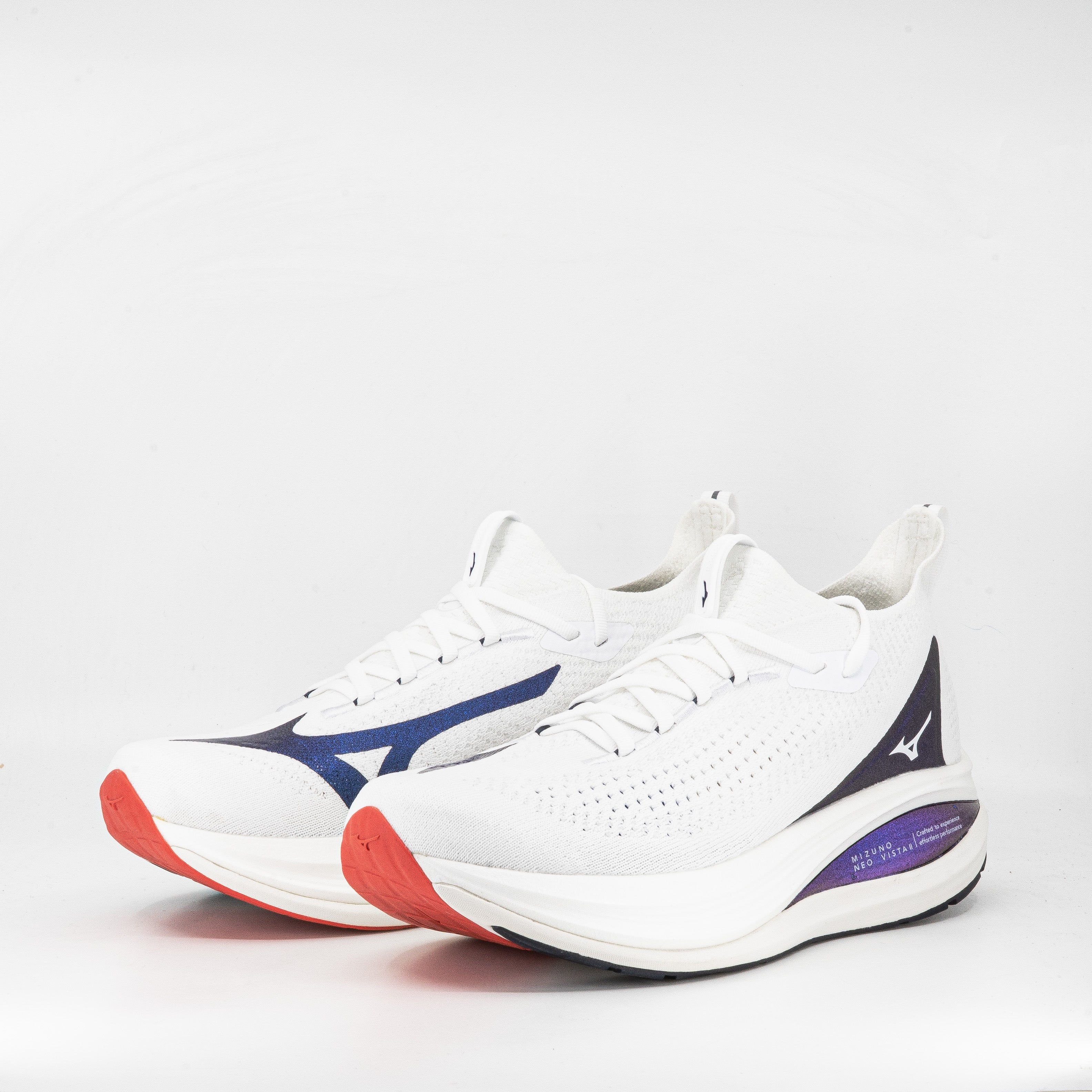 Mizuno Wave Neo Vista 2 (D Standard) Mens White Iris - Frontrunner Colombo