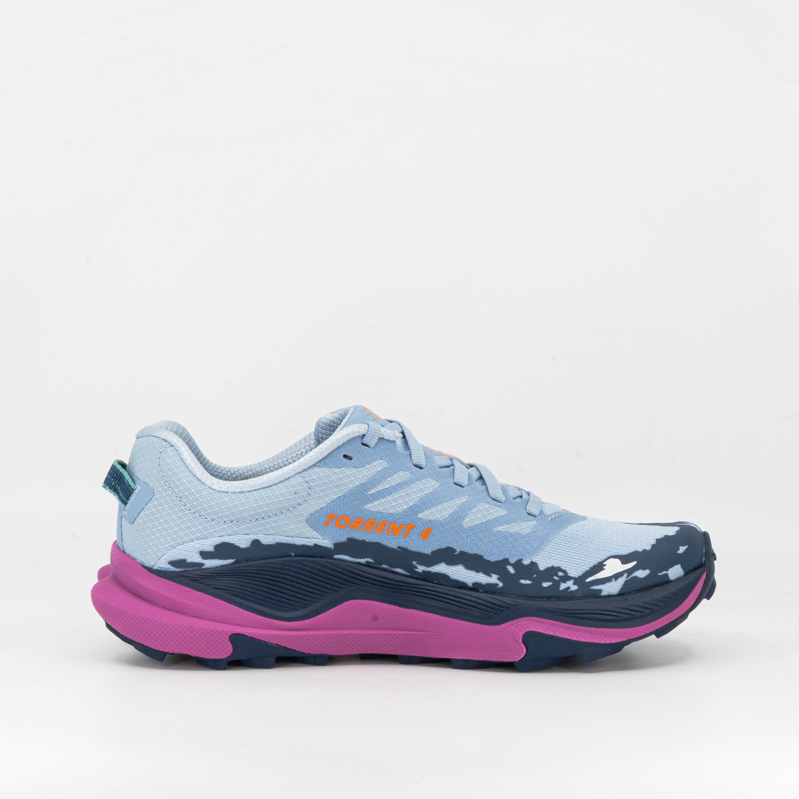 Hoka Torrent 4 (B Standard) Womens Drizzle/Fuchsia - Frontrunner Colombo
