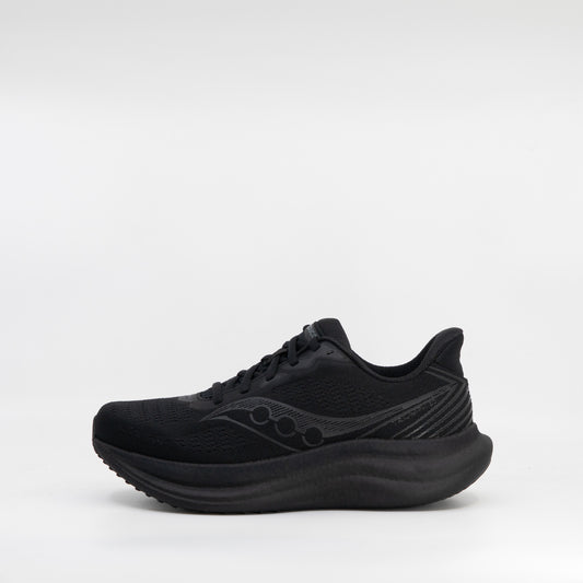 Saucony Triumph 23 (D Wide) Womens Triple Black - Frontrunner Colombo