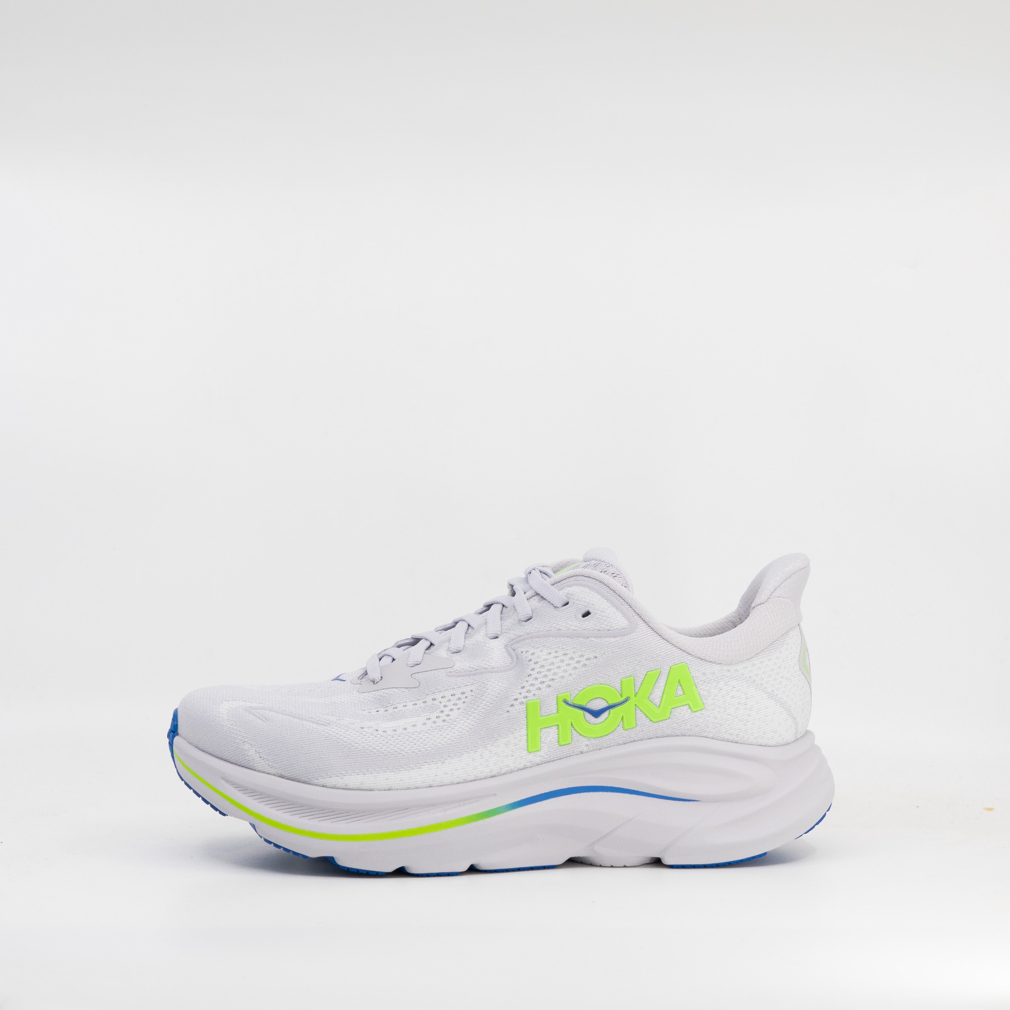 Hoka Clifton 10 (2E Wide) Mens Ash Grey/Neon Green - Frontrunner Colombo