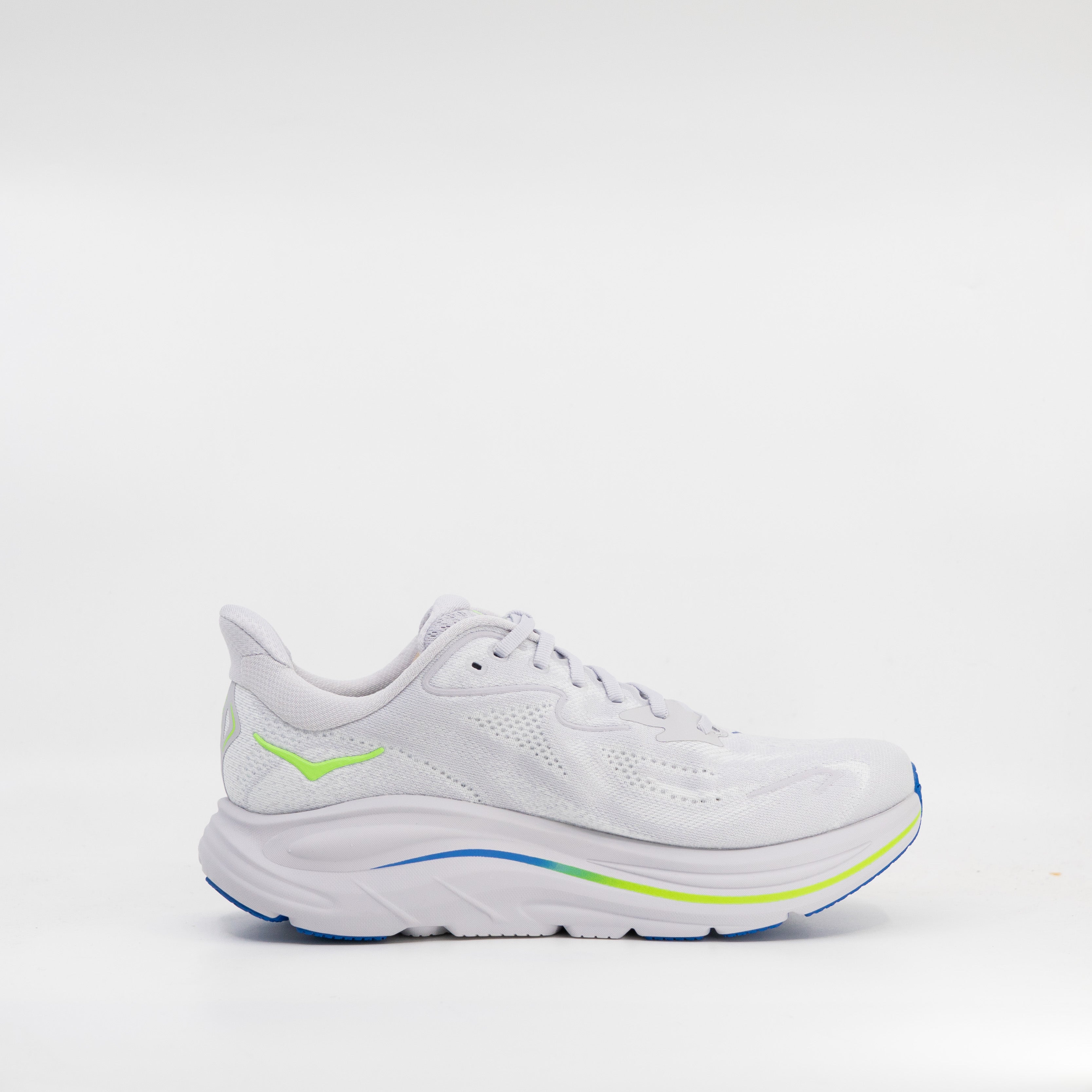 Hoka Clifton 10 (2E Wide) Mens Ash Grey/Neon Green - Frontrunner Colombo