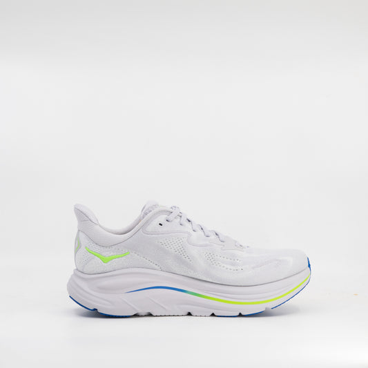 Hoka Clifton 10 (2E Wide) Mens Ash Grey/Neon Green - Frontrunner Colombo
