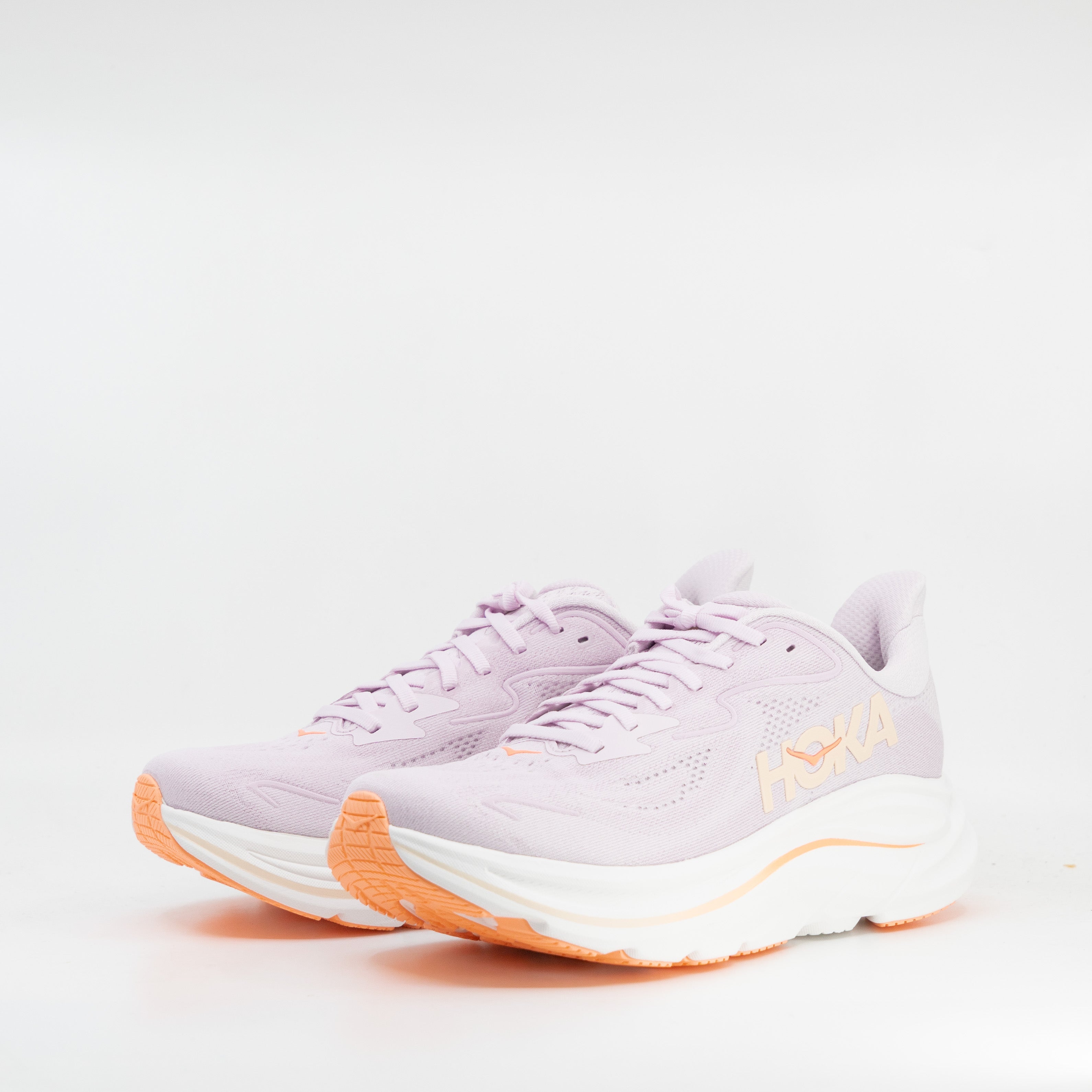 Hoka Clifton 10 (B Standard) Womens Lilac Cream/Tangerine Glow - Frontrunner Colombo