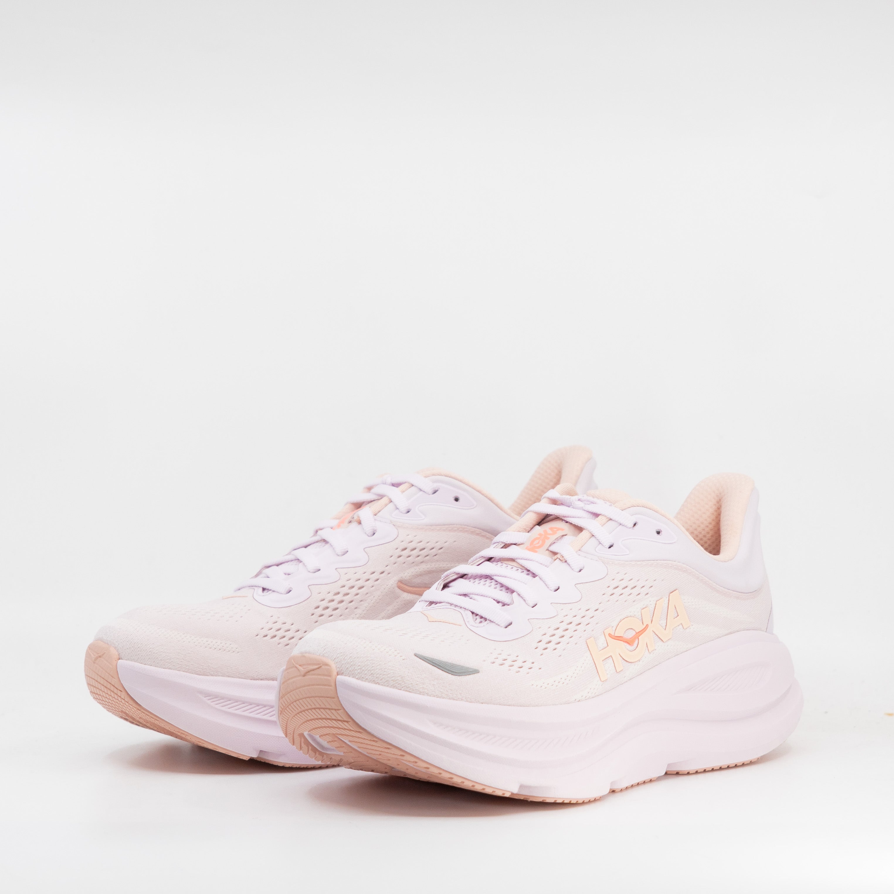 Hoka Bondi 9 (B Standard) Womens Lilac Cream/Tangerine Glow - Frontrunner Colombo