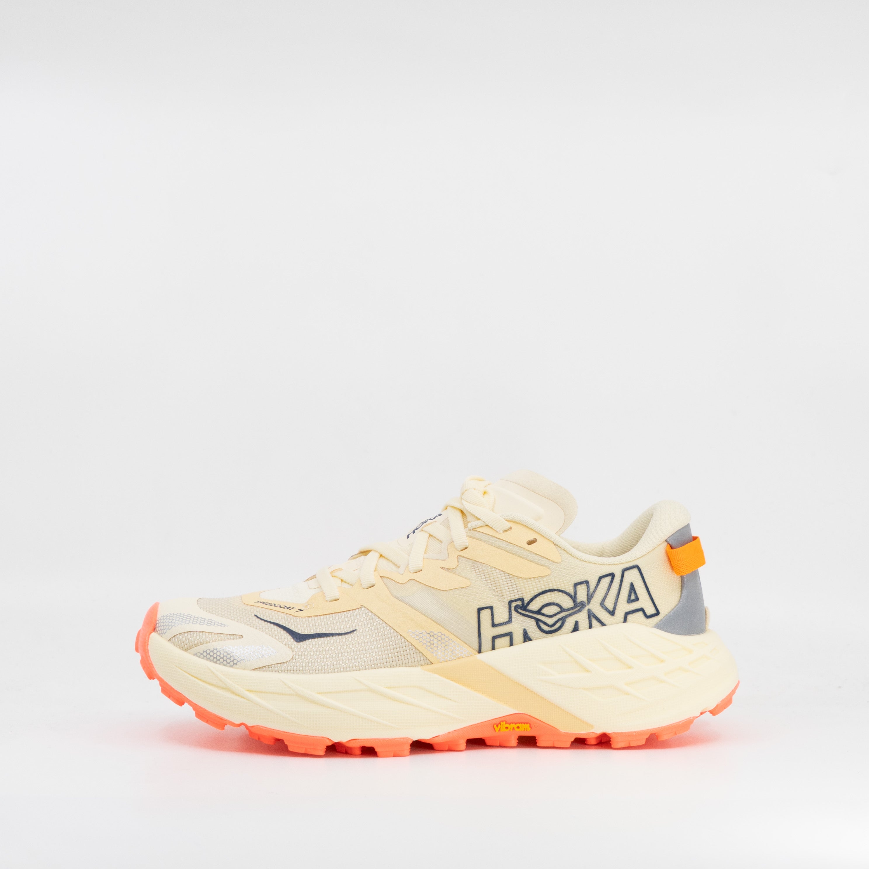Hoka Speedgoat 7 (B Standard) Womens Vintage Yellow/Neon Flame - Frontrunner Colombo