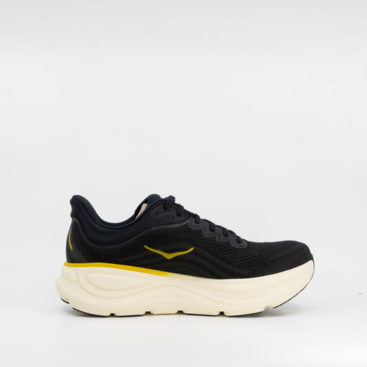 Hoka Bondi 9 (2E Wide) Mens Carbon Black/Yellow Gold - Frontrunner Colombo