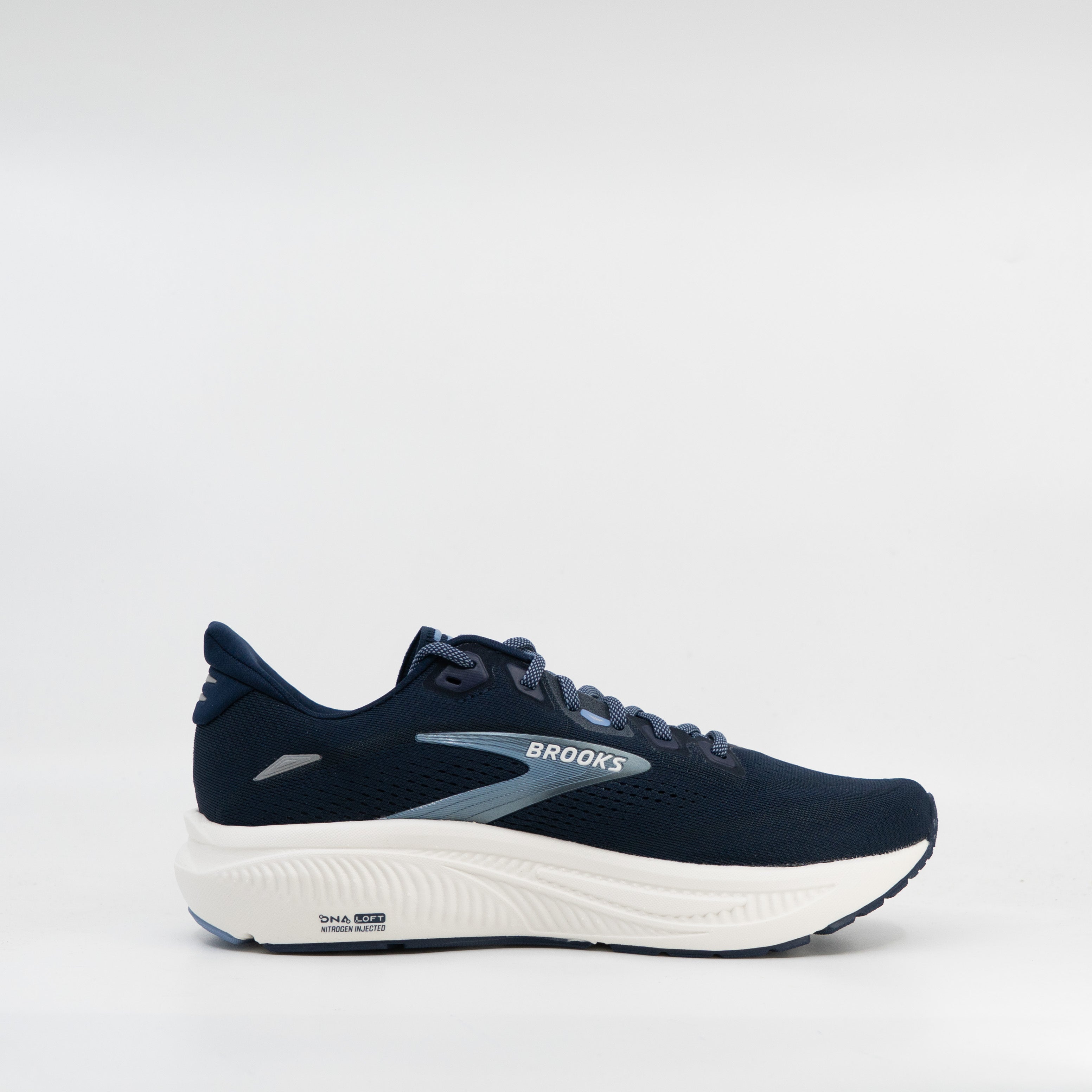 Brooks Ghost 18 (D Wide) Womens Navy/Rain Washed/Coconut - Frontrunner Colombo