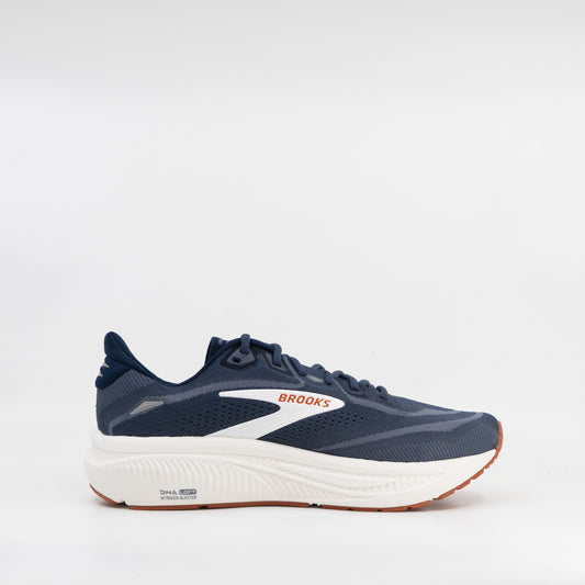 Brooks Ghost 18 (2E Wide) Mens Navy Blazer/Red Earth/Blue - Frontrunner Colombo