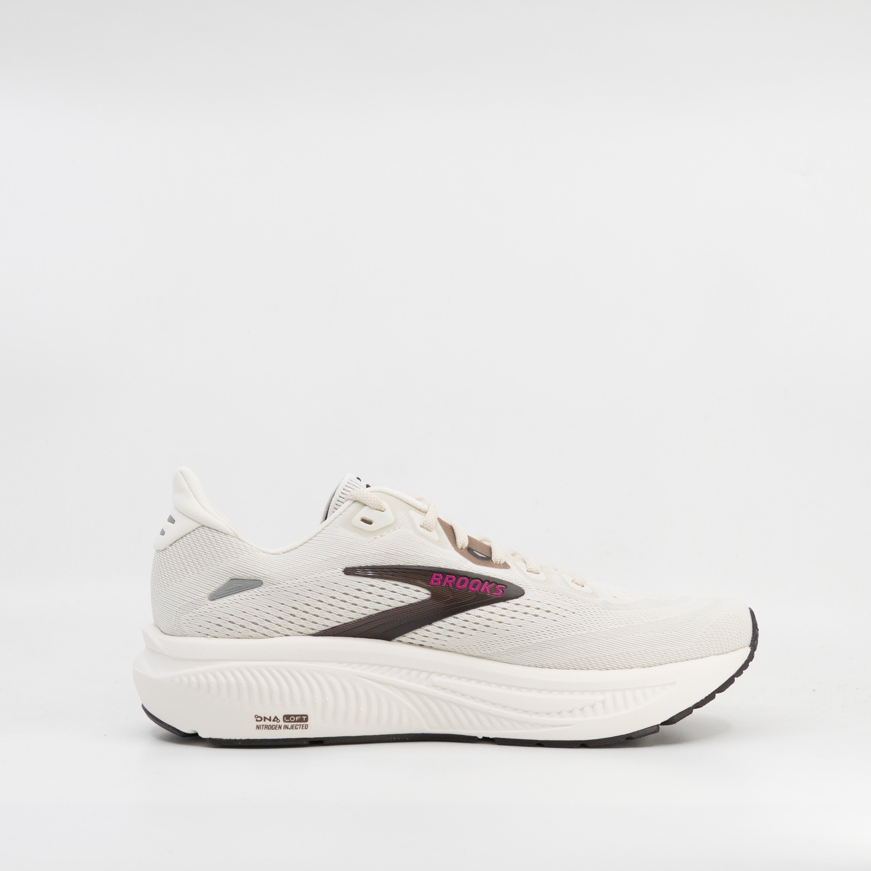 Brooks Ghost 18 (B Standard) Womens Coconut/Coffee/Fuchsia - Frontrunner Colombo