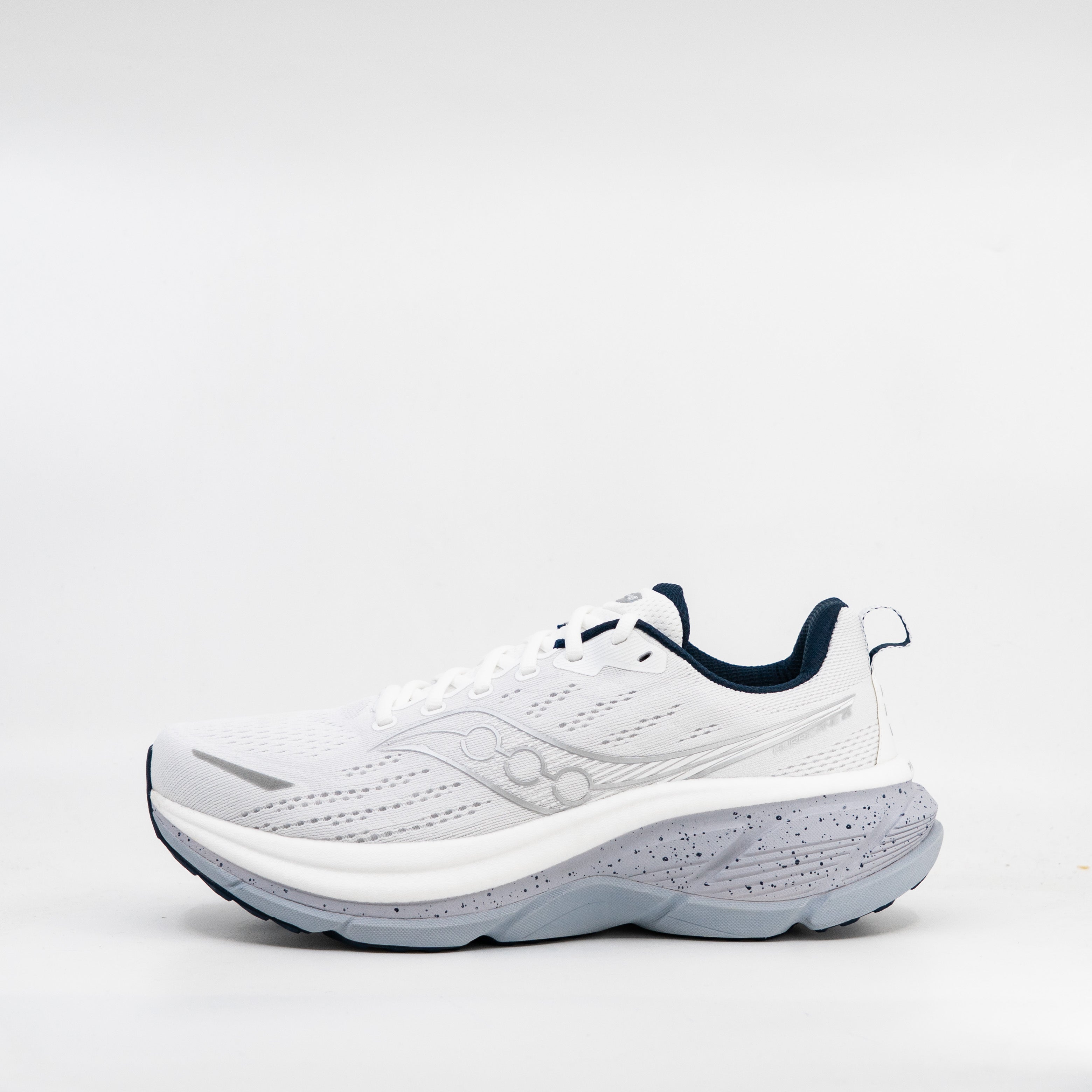 Saucony Hurricane 25 (D Standard) Mens White/Navy - Frontrunner Colombo