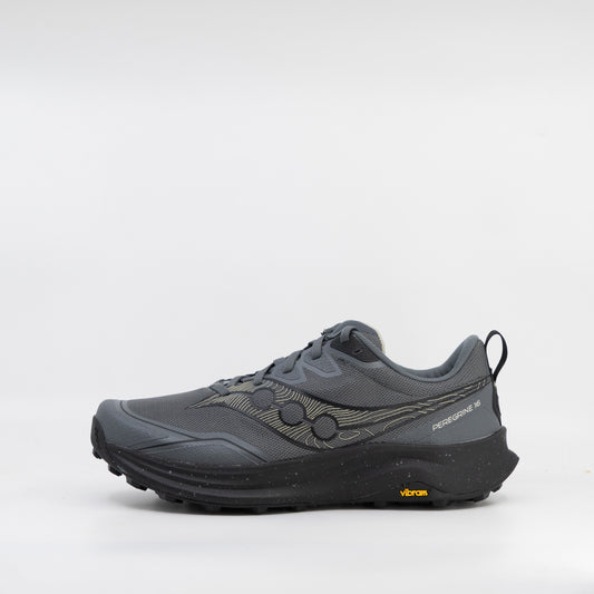 Saucony Peregrine 16 (2E Wide) Mens Carbon/Black - Frontrunner Colombo