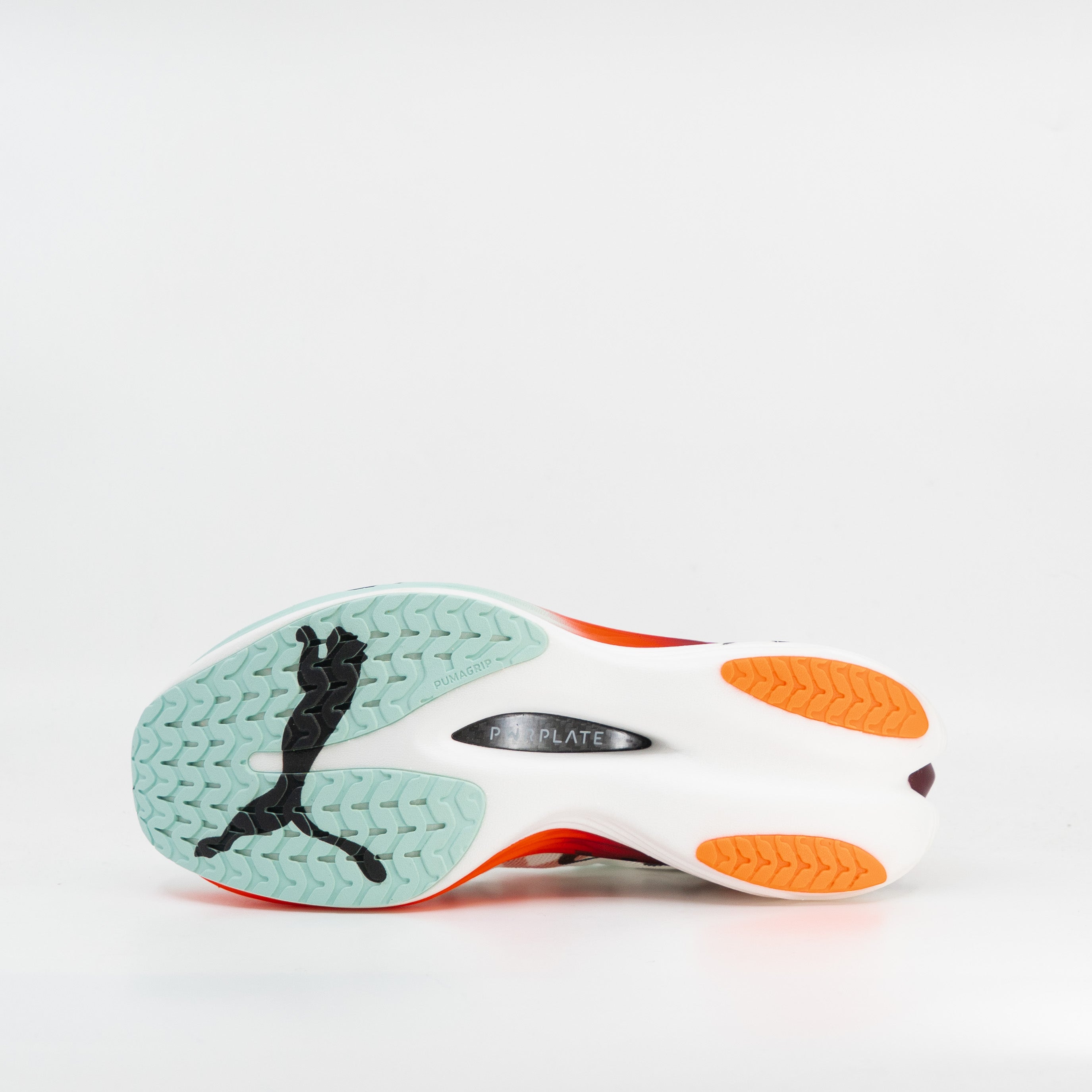 Puma Deviate Nitro Elite 3 Hyrox (B Standard) Womens White/Glowing Red-Mint Melt - Frontrunner Colombo