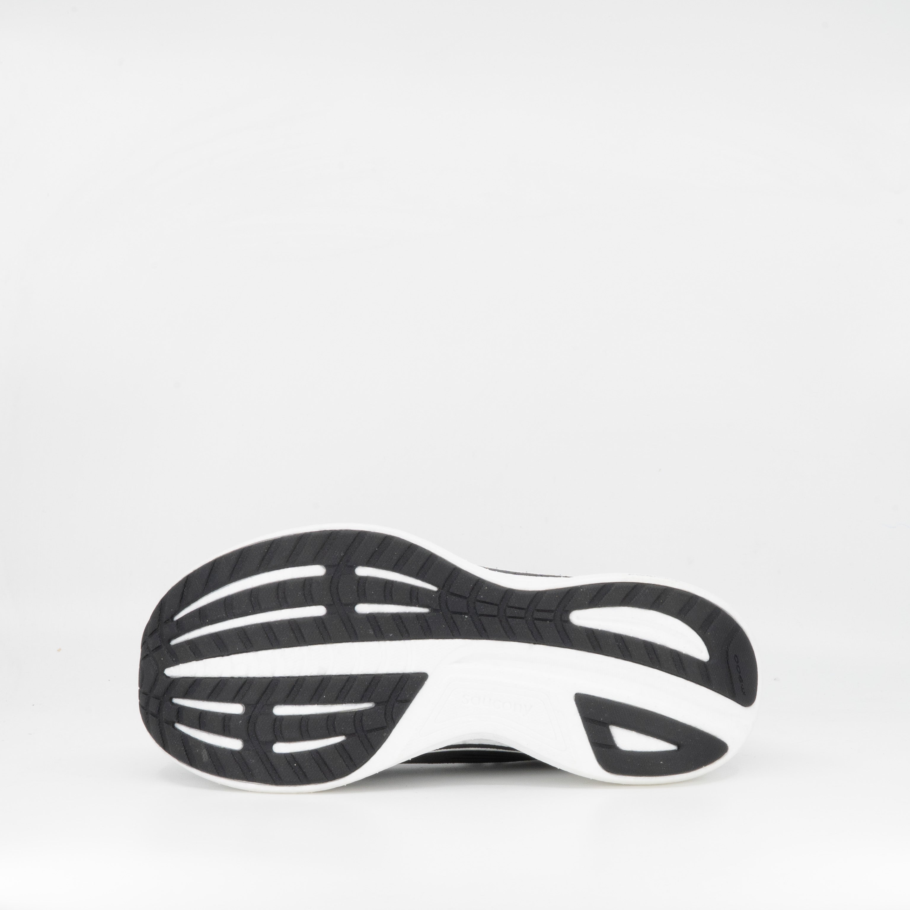 Saucony Ride 18 (2E Wide) Mens Black/White - Frontrunner Colombo