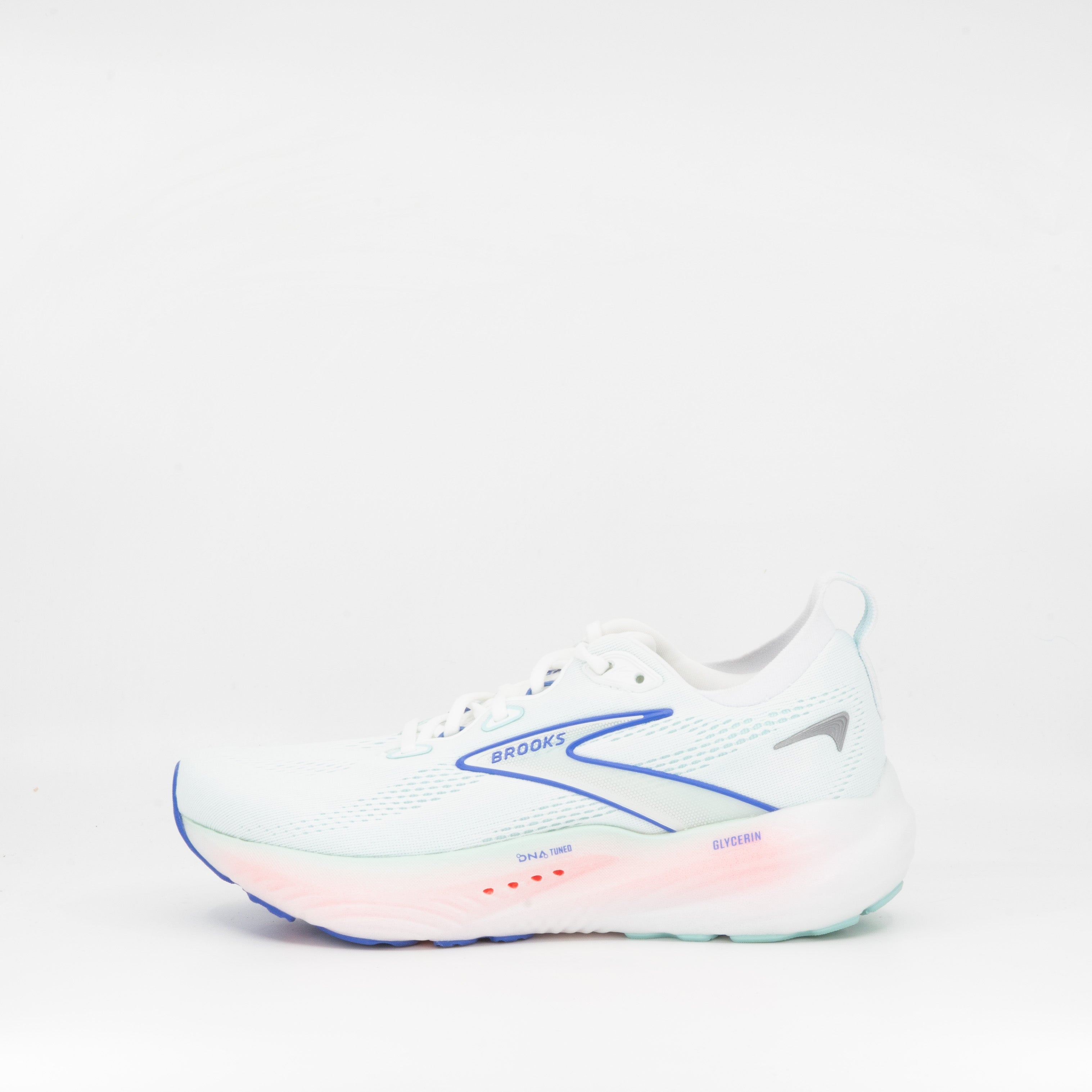 Brooks Glycerin 22 (B Standard) Womens White/Amparo Blue - Frontrunner Colombo