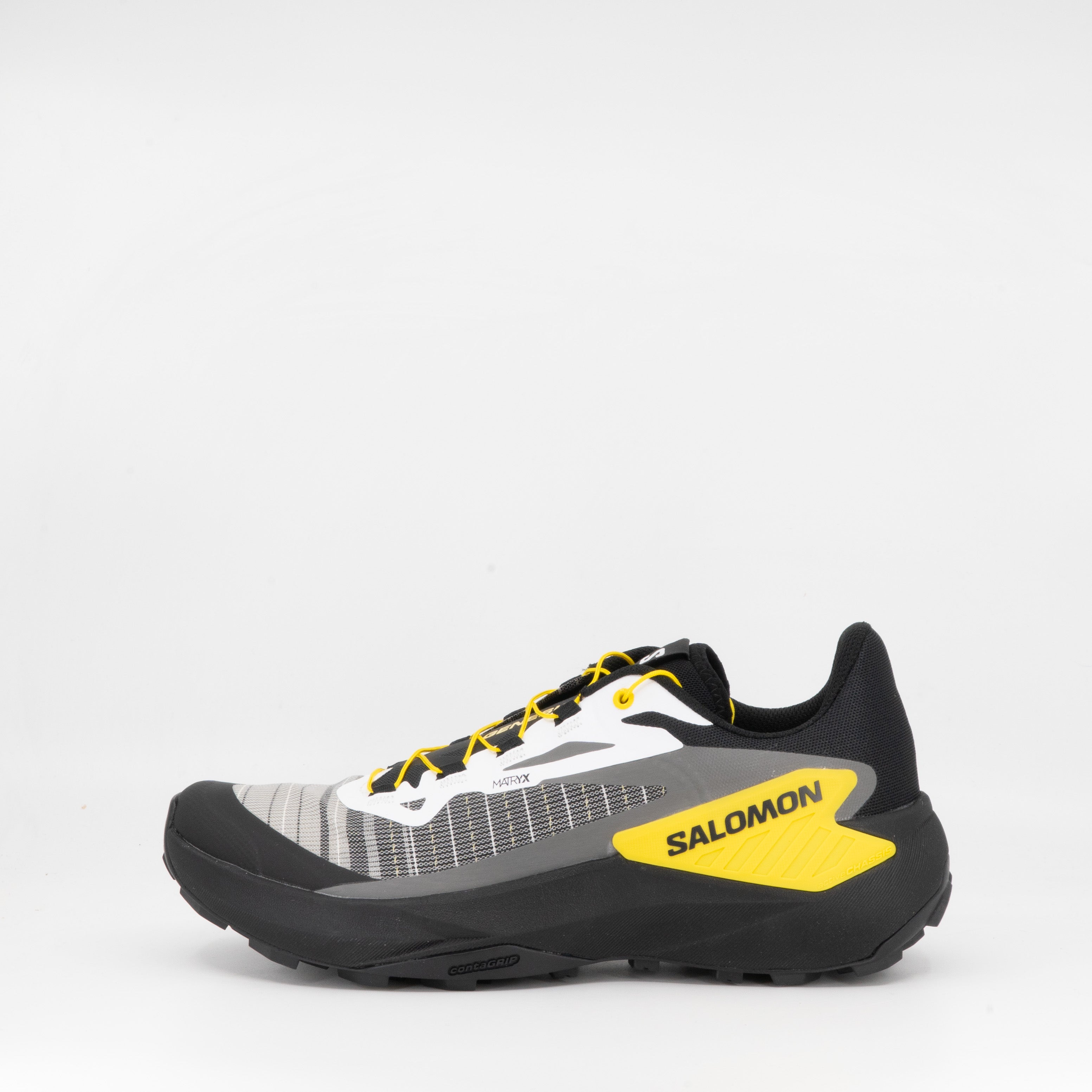 Salomon Genesis (D Standard) Mens Black/White/Lemon - Frontrunner Colombo