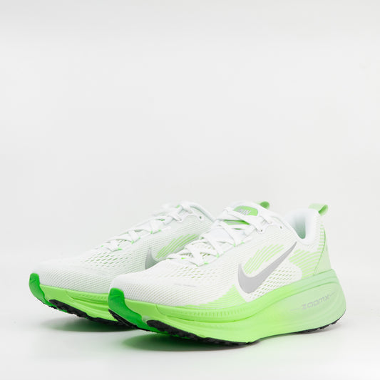 Nike Vomero 18 (B Standard) Womens White/Green/Metallic Silver - Frontrunner Colombo