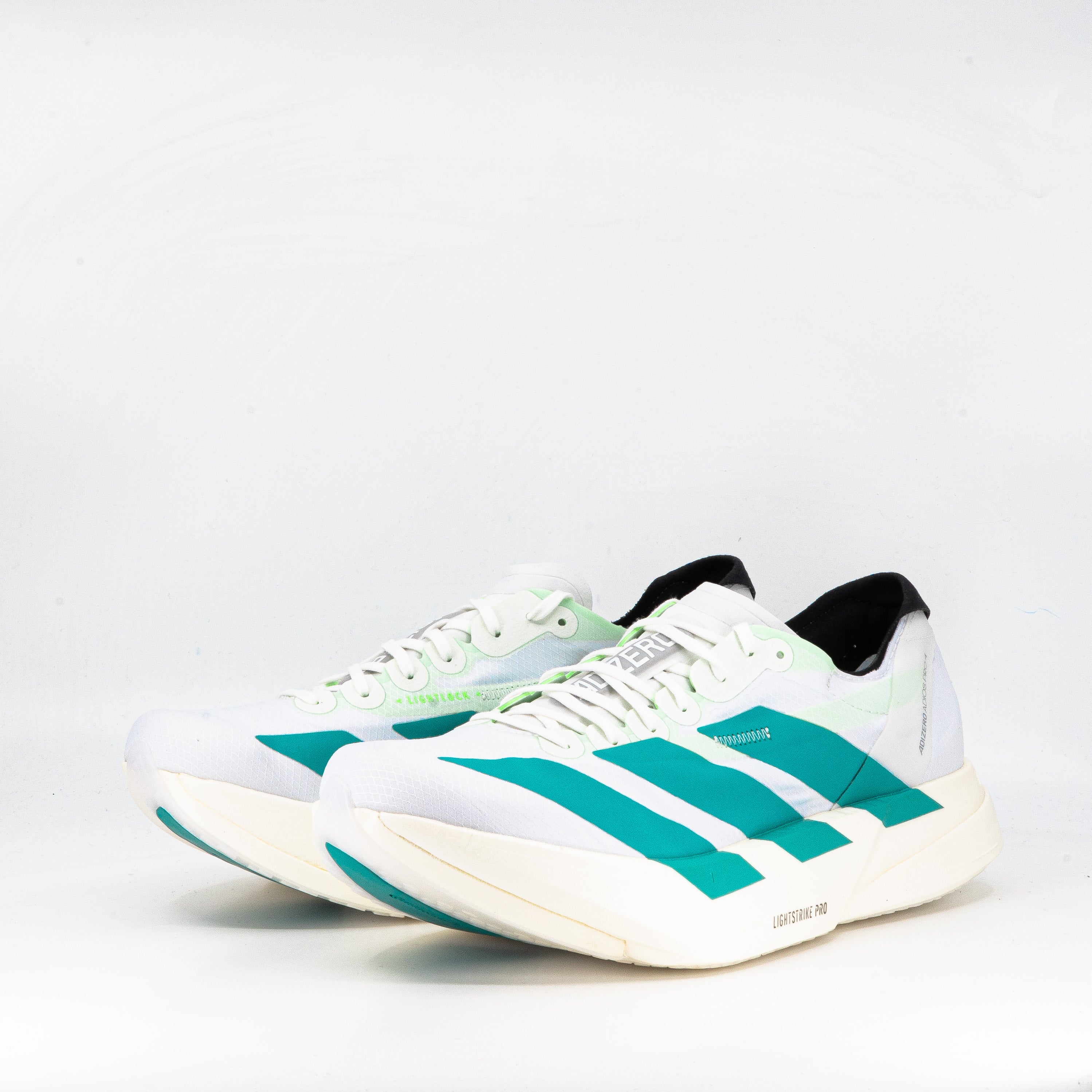 Adidas adizero pro 4 (D Standard) Cloud White / Pure Teal / Carbon - Frontrunner Colombo