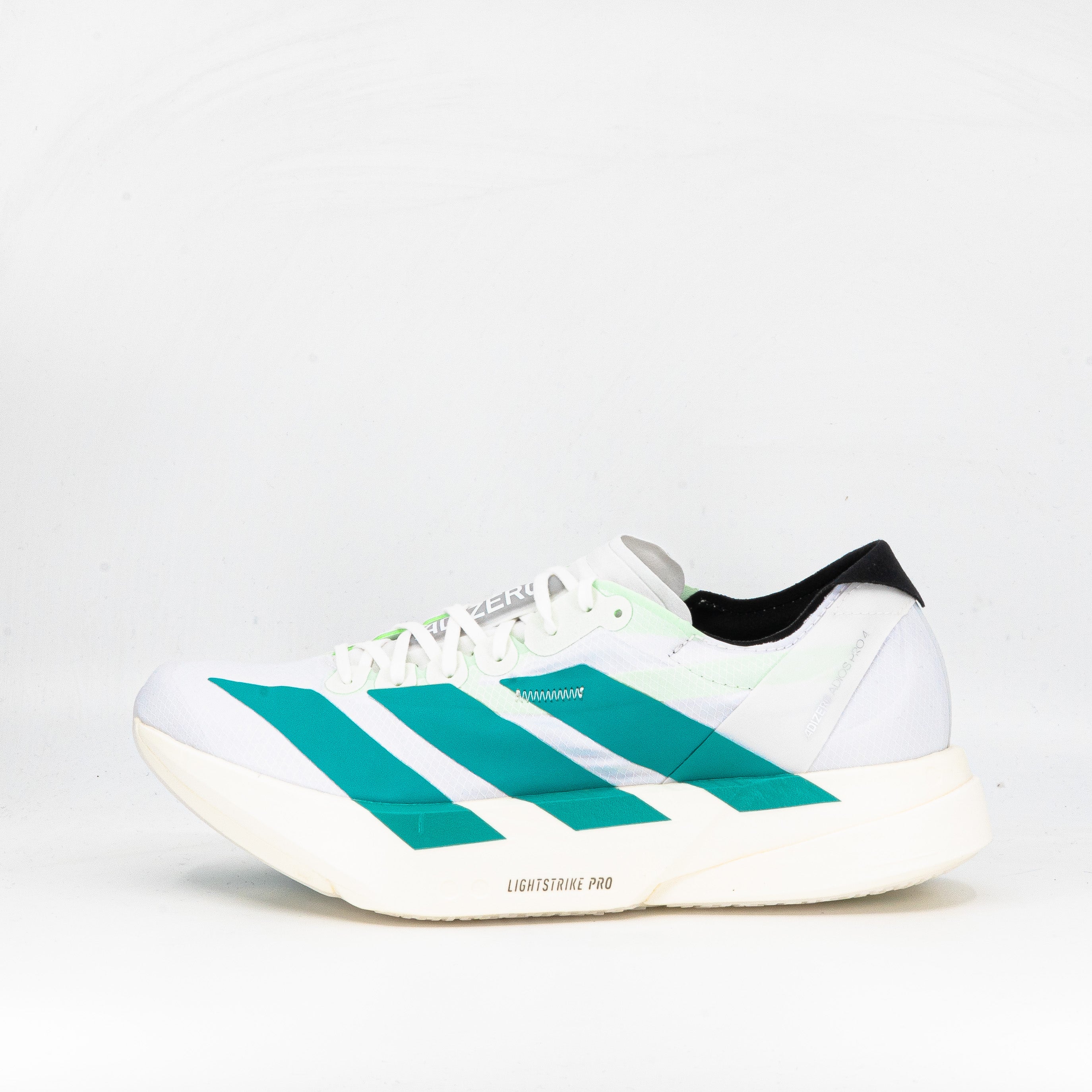 Adidas adizero pro 4 (D Standard) Cloud White / Pure Teal / Carbon - Frontrunner Colombo