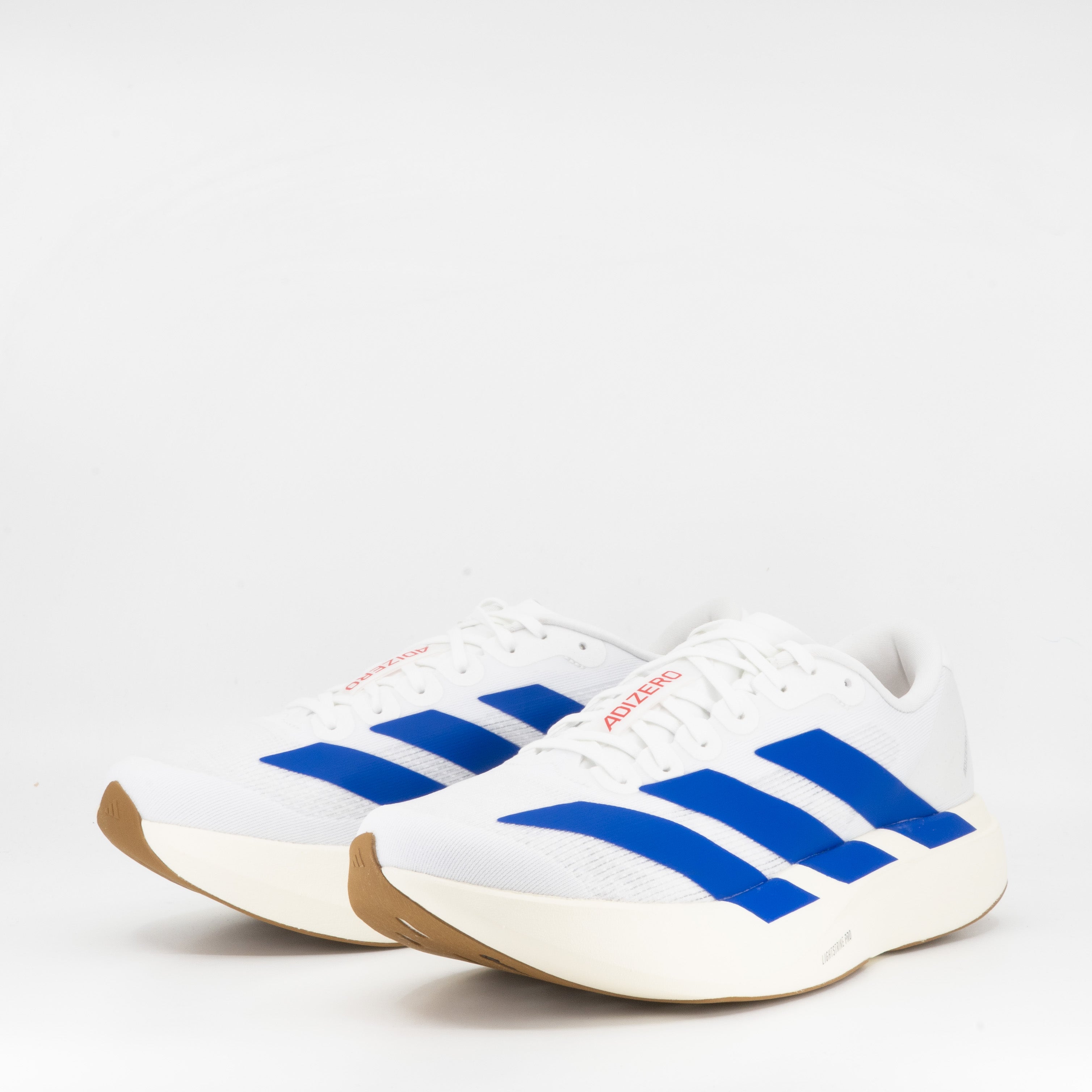 Adidas adizero Evo SL (D Standard) Mens Cloud White / Royal Blue / Pure Ruby - Frontrunner Colombo