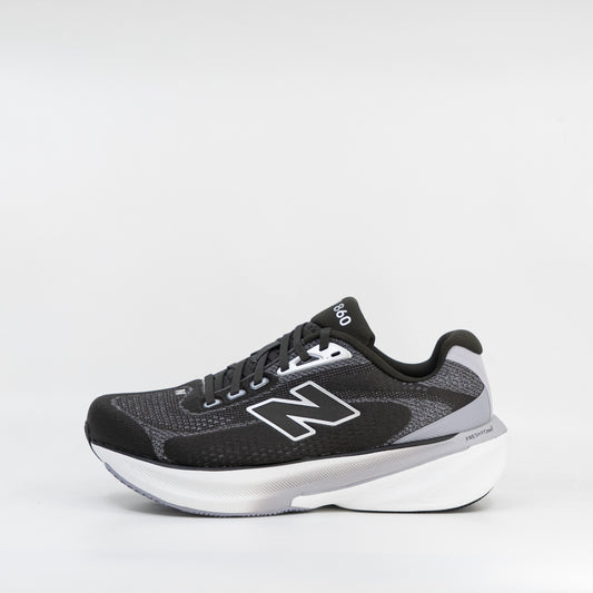 New Balance 860v15 (2E Extra Wide) Womens Black/White/Smoked Violet - Frontrunner Colombo