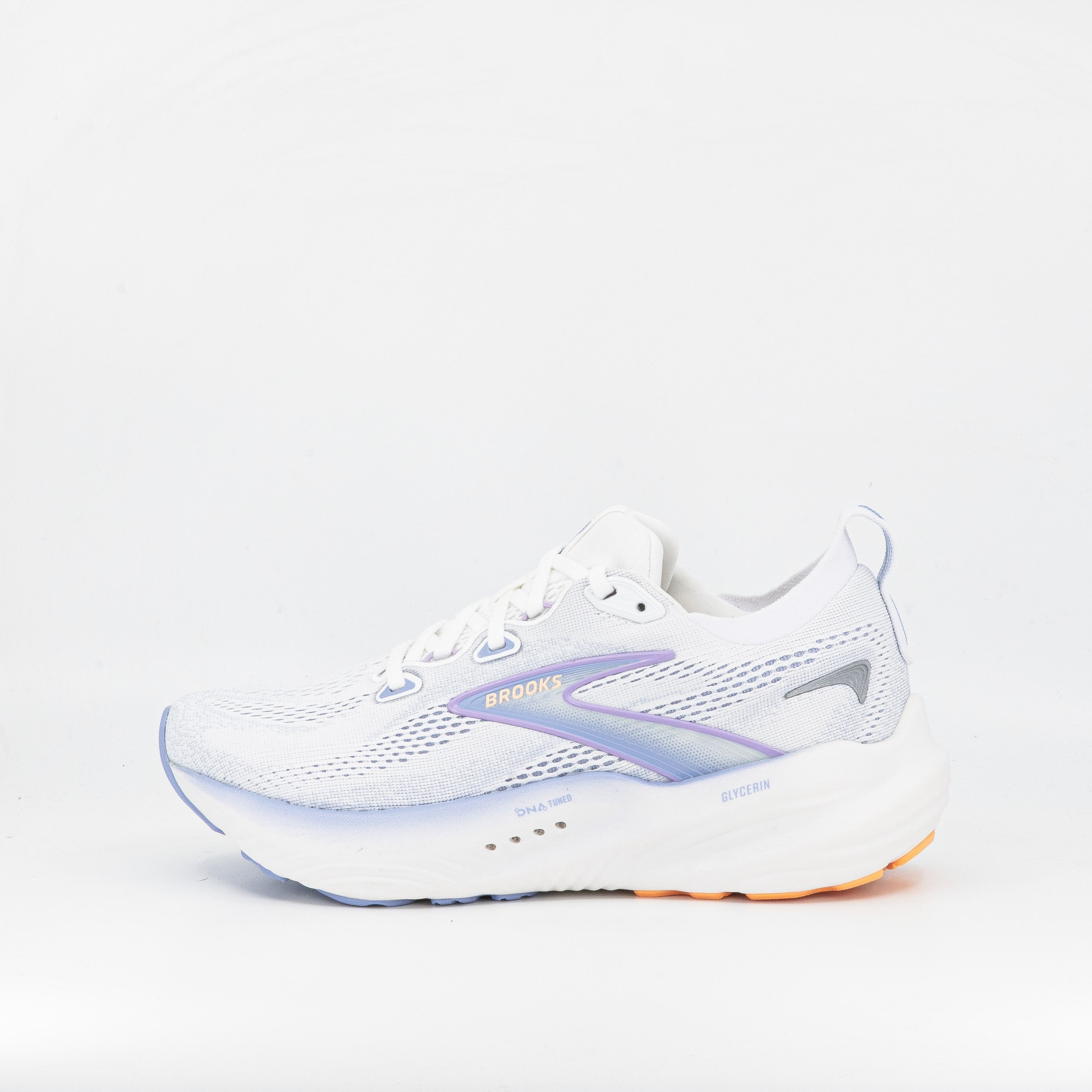 Brooks Glycerin 22 (B Standard) Womens White/Blue Heron/Apricot - Frontrunner Colombo