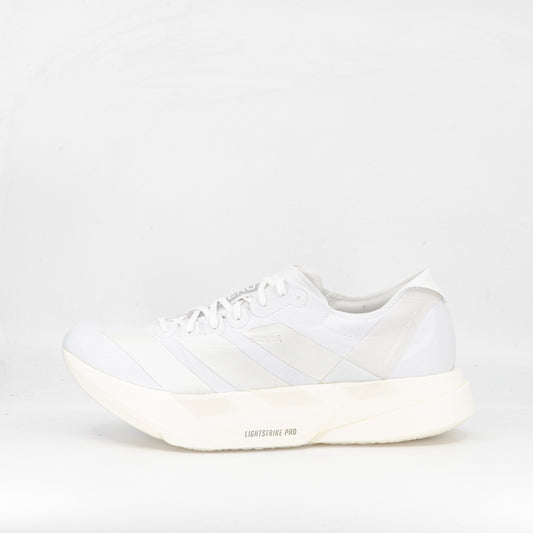 Adidas Adizero Adios Pro 4 (B Standard) Womens Cloud White/Zero Metallic/Crystal White - Frontrunner Colombo