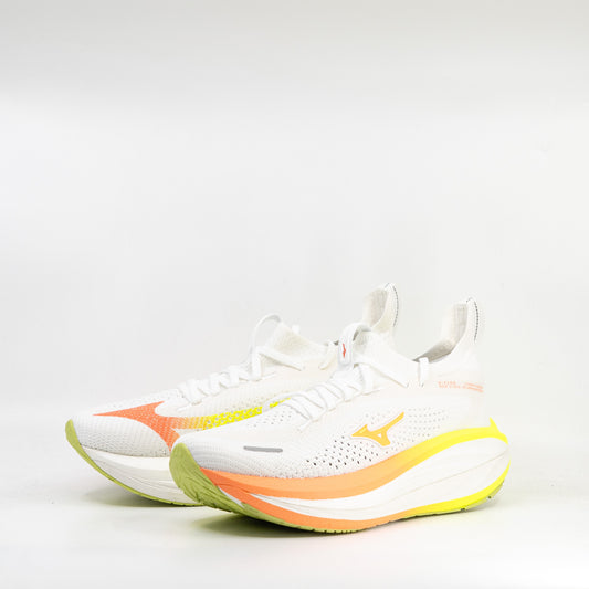 Mizuno Neo Vista 3 (B Standard) Womens White/Flamingo Coral/Lime Pulp - Frontrunner Colombo