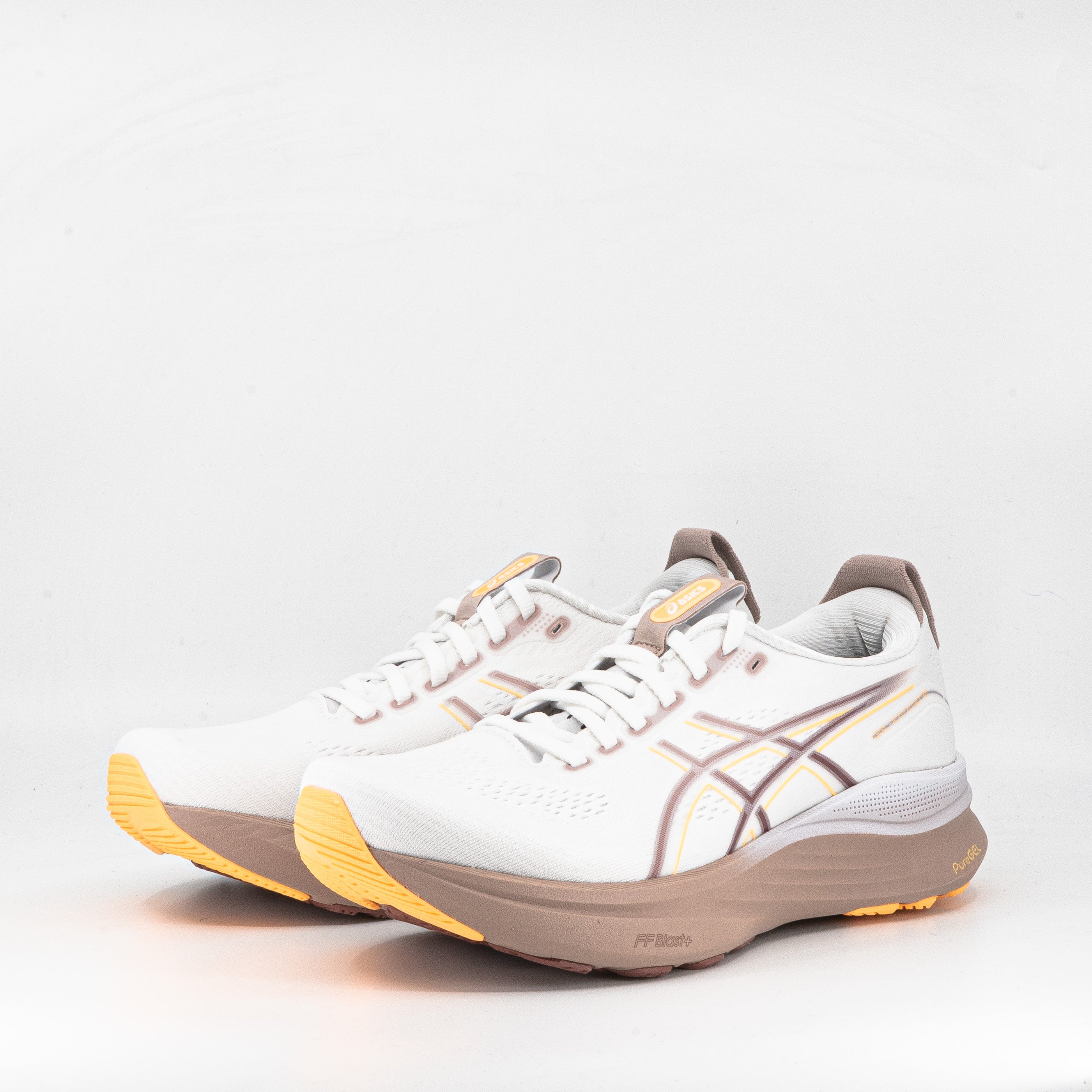 Asics Gel-Kayano 32 (D Wide) Womens White/Orange Glow - Frontrunner Colombo