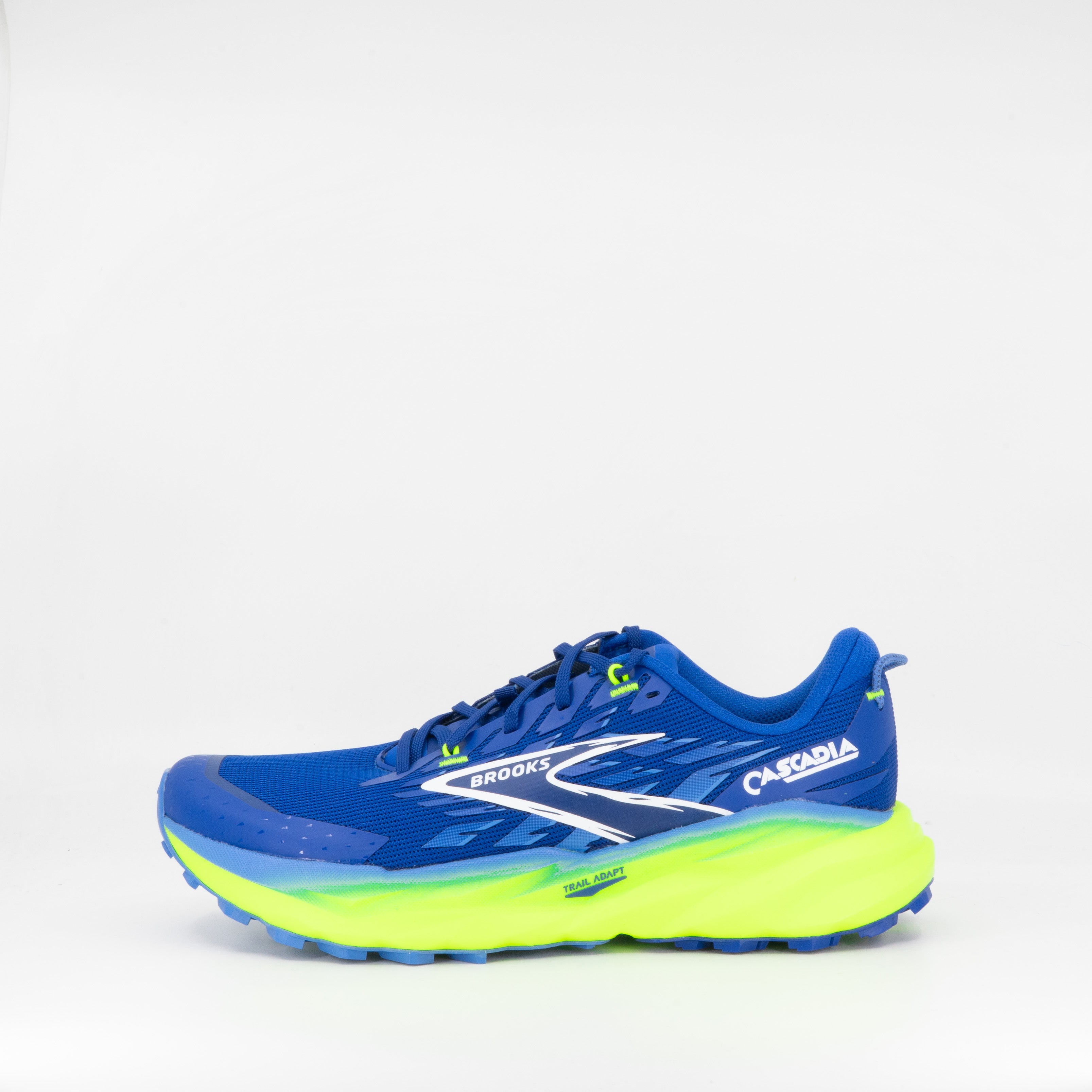 Brooks Cascadia 19 (D Standard) Mens Surf The Web/Nightlife/White - Frontrunner Colombo