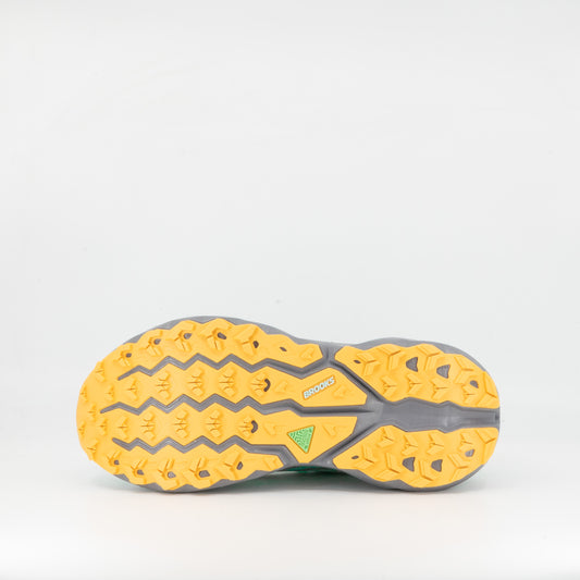 Brooks Cascadia 19 (B Standard) Womens Clearwater/Primer Grey/Apricot - Frontrunner Colombo