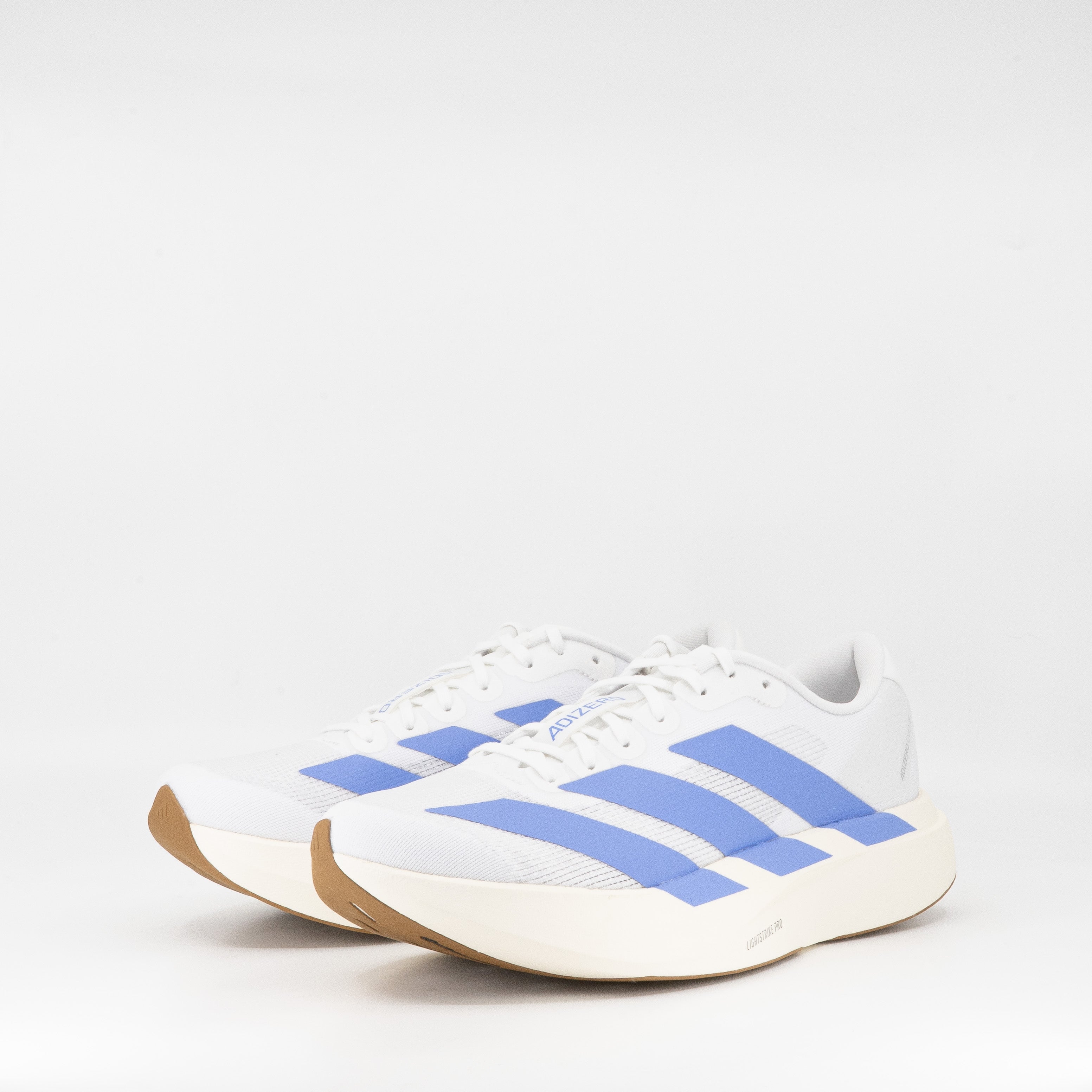 Adidas Adizero Evo SL (B Standard) Womens Cloud White/Blue Fusion/Off White - Frontrunner Colombo