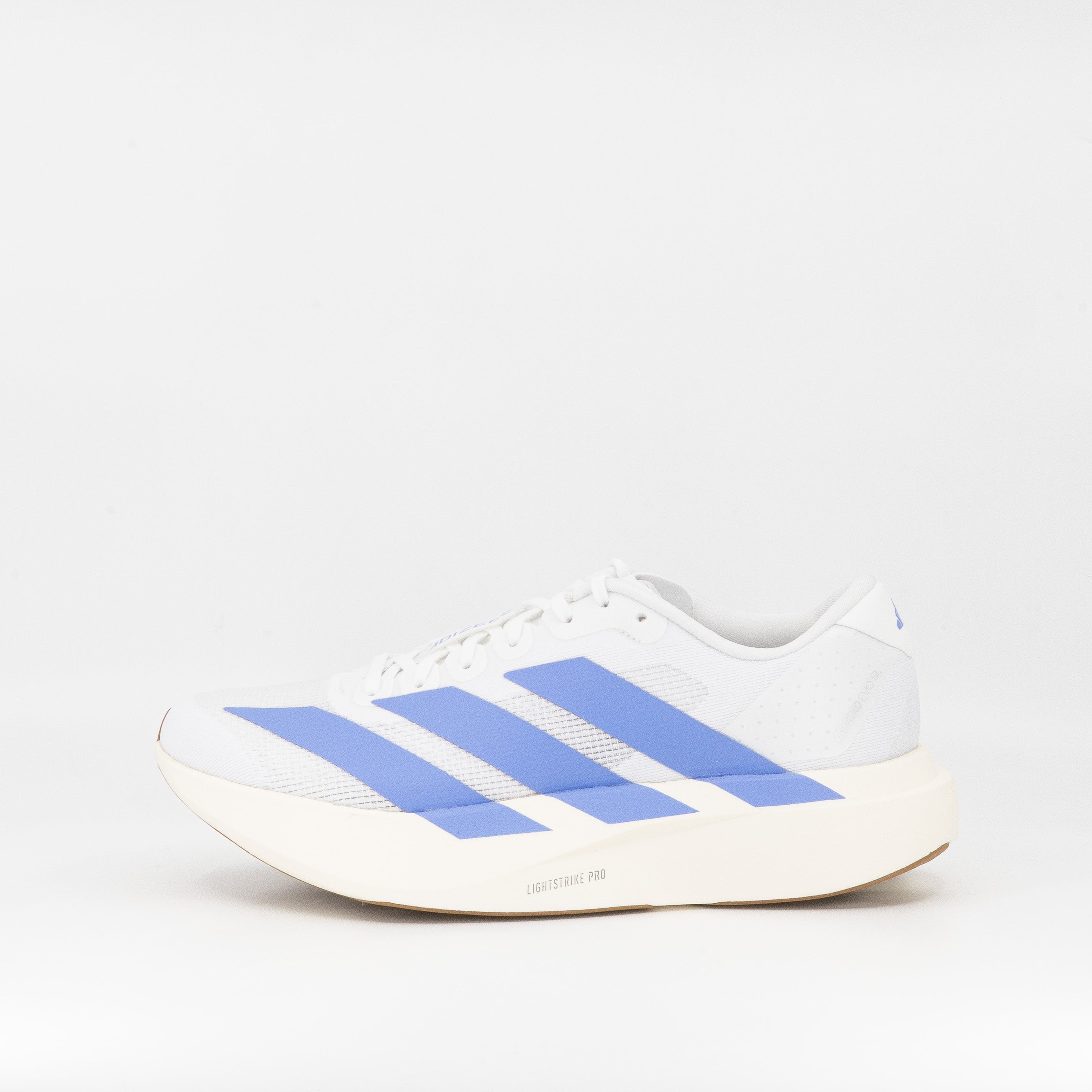 Adidas Adizero Evo SL (B Standard) Womens Cloud White/Blue Fusion/Off White - Frontrunner Colombo