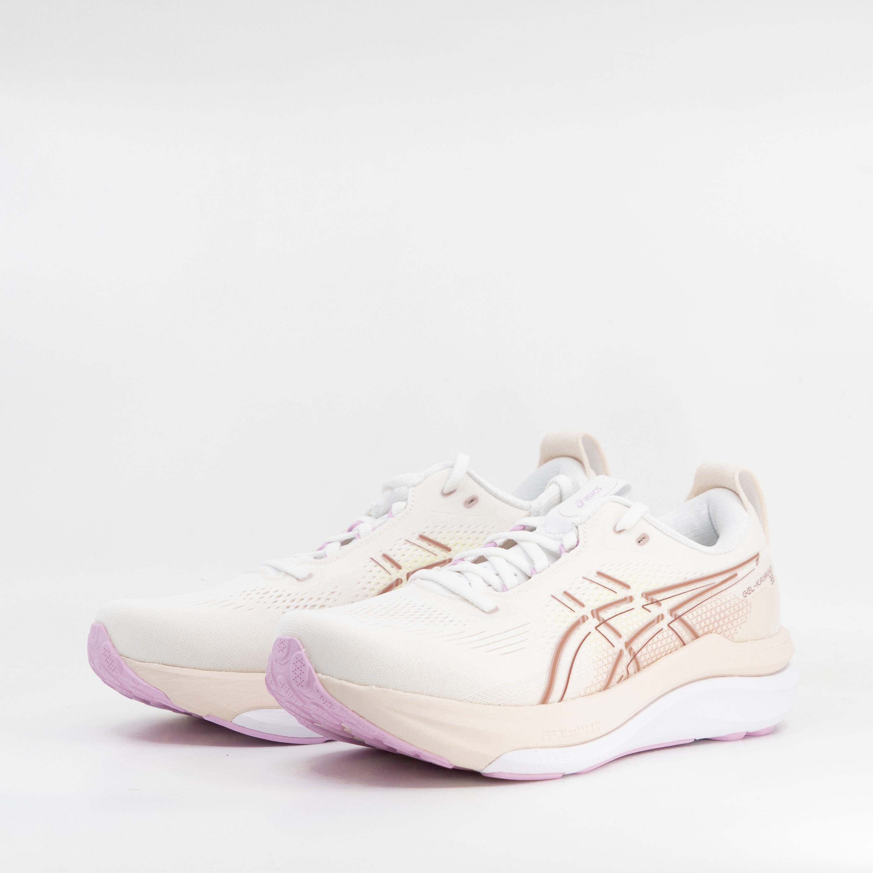 Asics Gel Kayano 33 (D Wide) Womens White/Hazy Lilac - Frontrunner Colombo