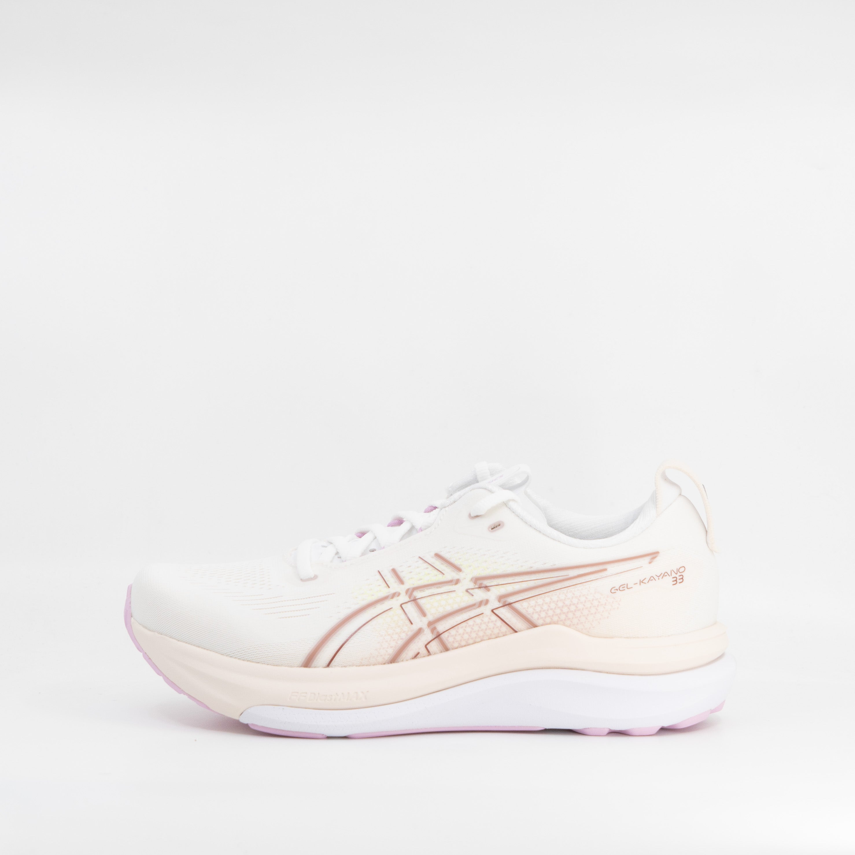 Asics Gel Kayano 33 (D Wide) Womens White/Hazy Lilac - Frontrunner Colombo