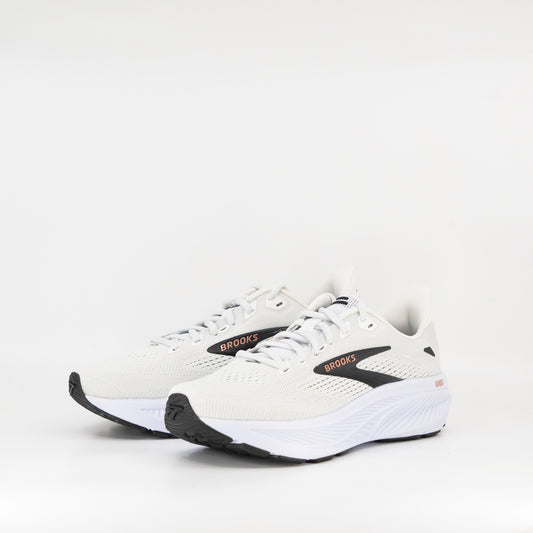 Brooks Ghost 18 (B Standard) Womens White/Black/Rose Gold - Frontrunner Colombo