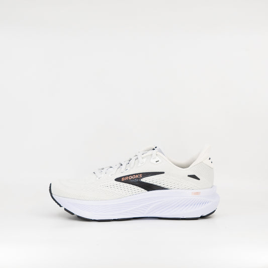 Brooks Ghost 18 (B Standard) Womens White/Black/Rose Gold - Frontrunner Colombo