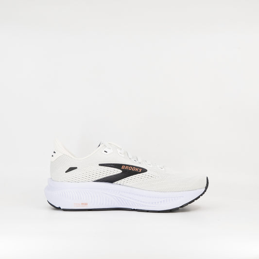 Brooks Ghost 18 (B Standard) Womens White/Black/Rose Gold - Frontrunner Colombo