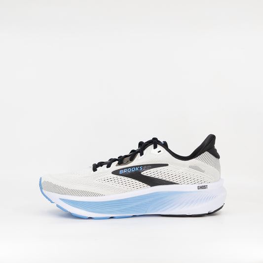 Brooks Ghost 18 (D Standard) Mens White/Black/Open Air - Frontrunner Colombo