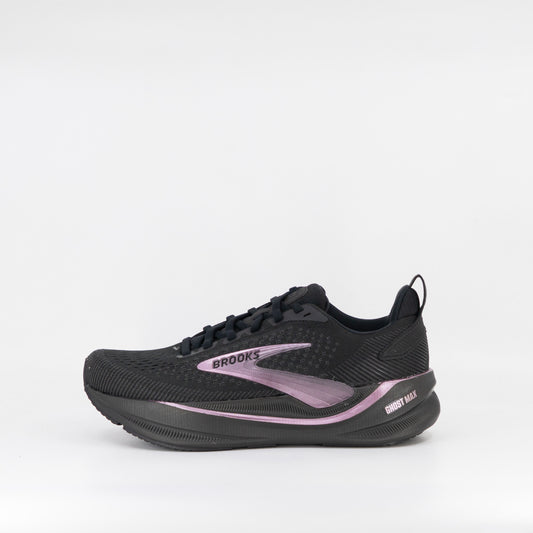 Brooks Ghost Max 4 (D Wide) Womens Black/Black/Rose Gold - Frontrunner Colombo