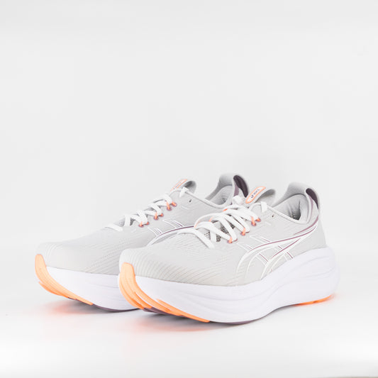 Asics Gel-Nimbus 28 (D Wide) Womens Cloud Grey/Dusty Mauve - Frontrunner Colombo