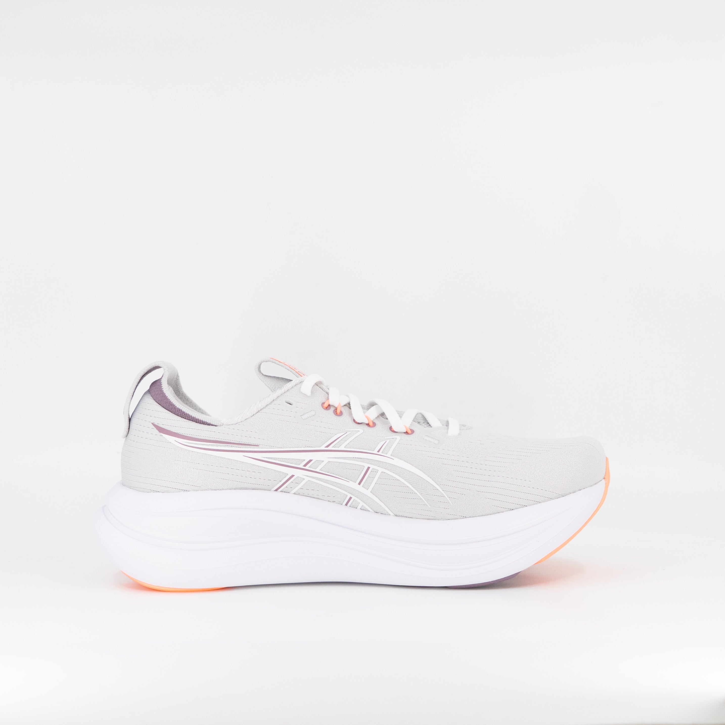 Asics Gel-Nimbus 28 (D Wide) Womens Cloud Grey/Dusty Mauve - Frontrunner Colombo